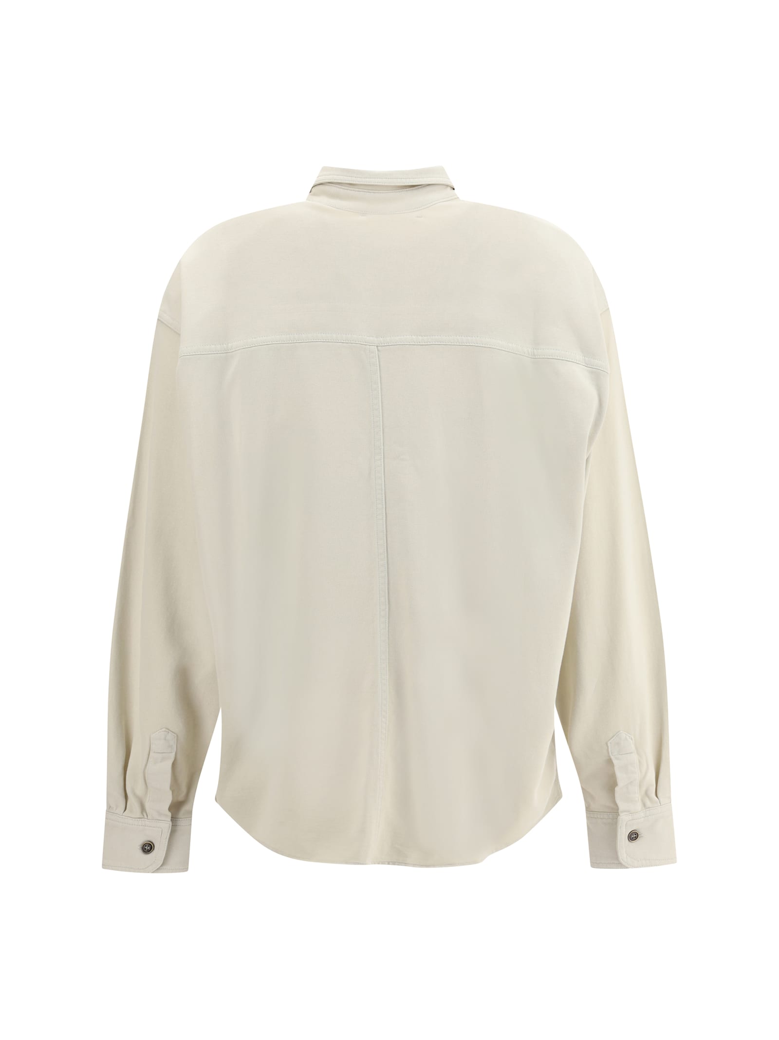 Isabel Marant Étoile Raquel Double-pocket Button-front Shirt In White