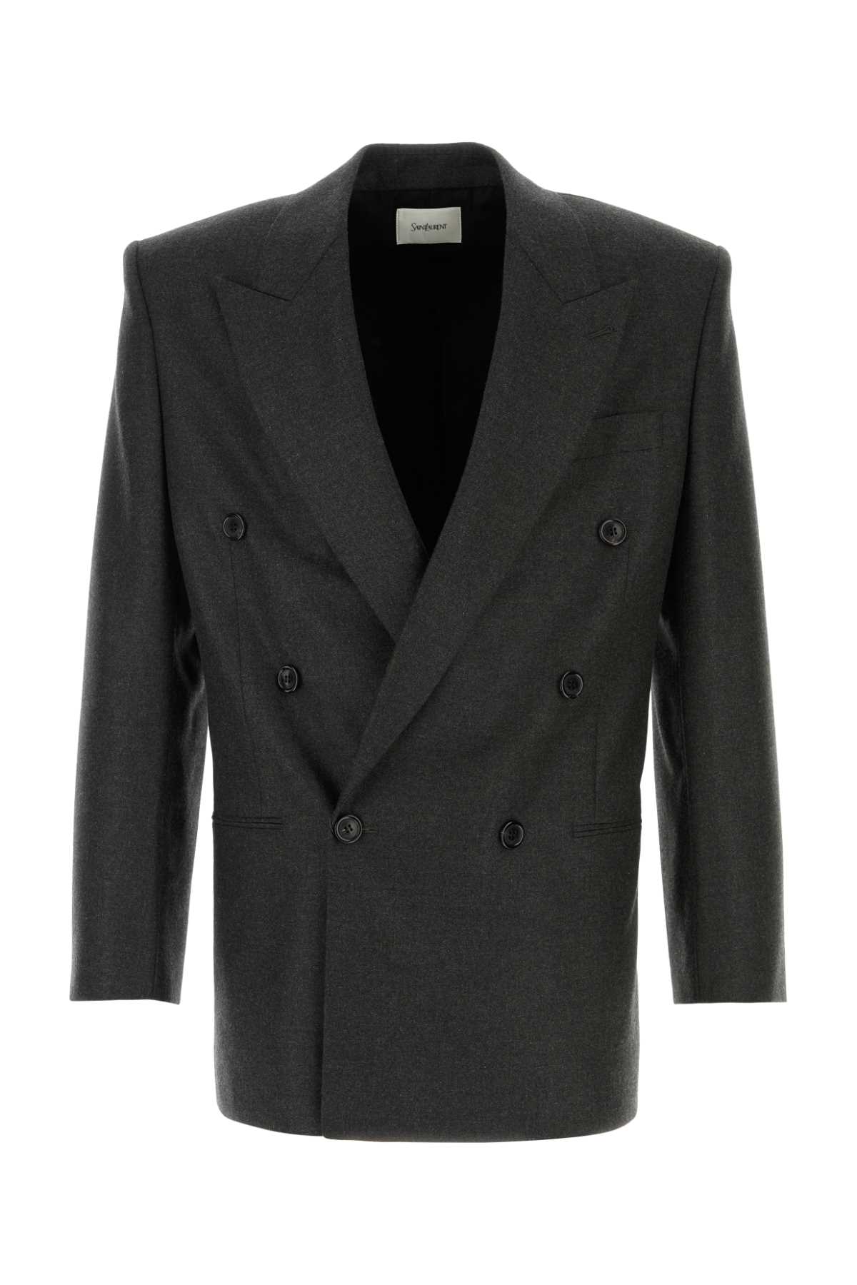 Charcoal Cashmere Blazer