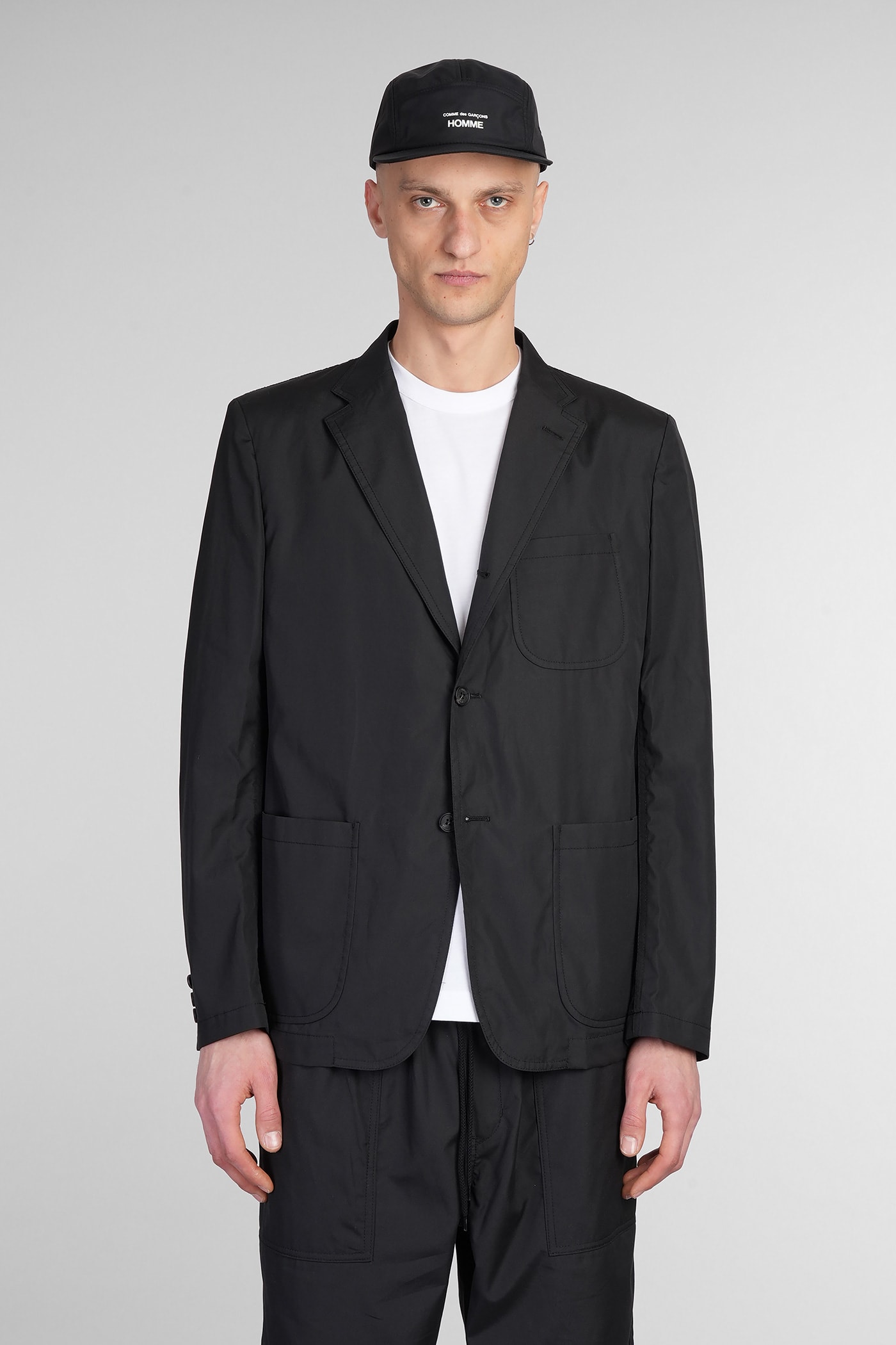 Blazer In Black Cotton