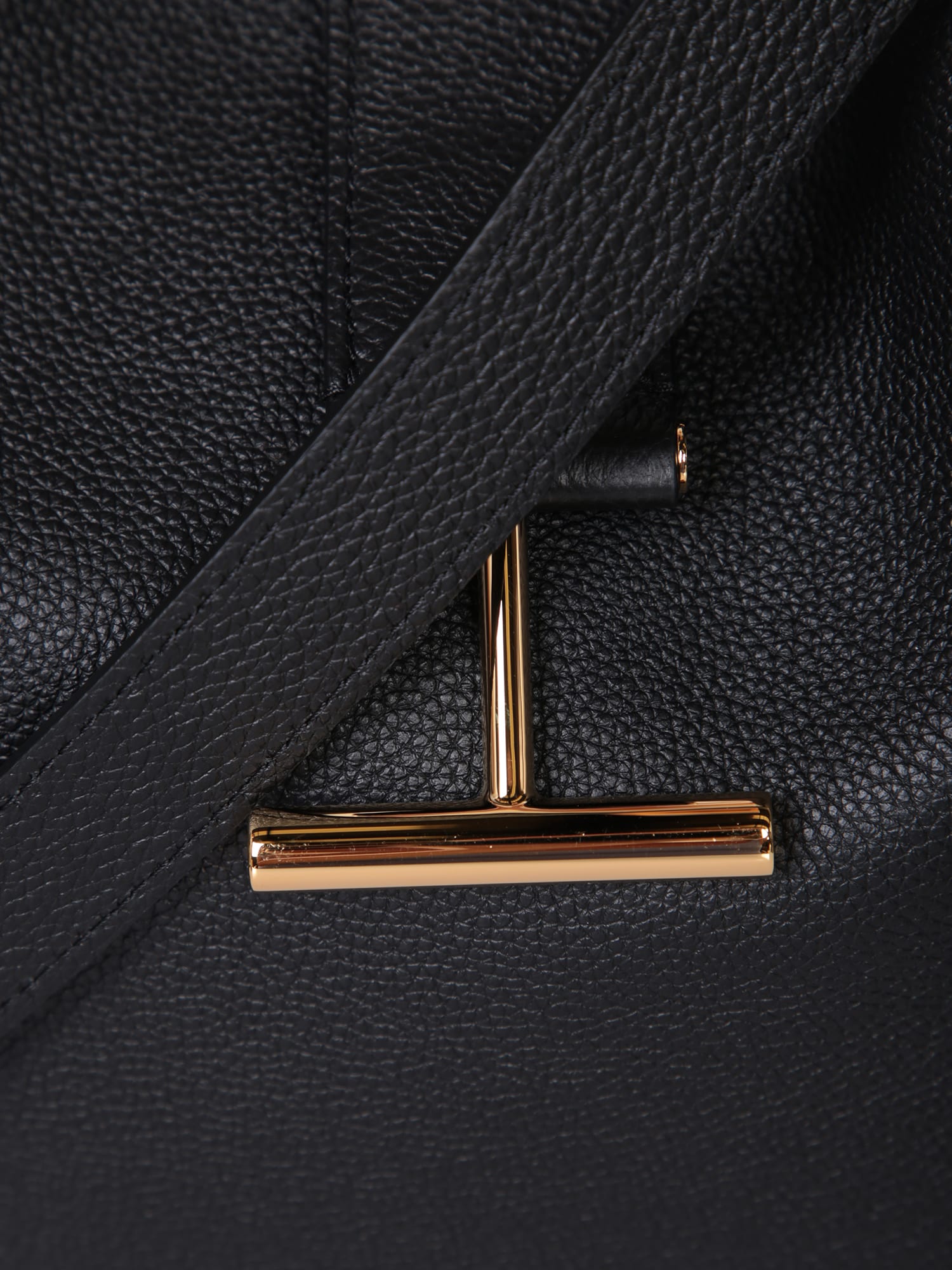 Shop Tom Ford Large Black Grain Crossbody Bag