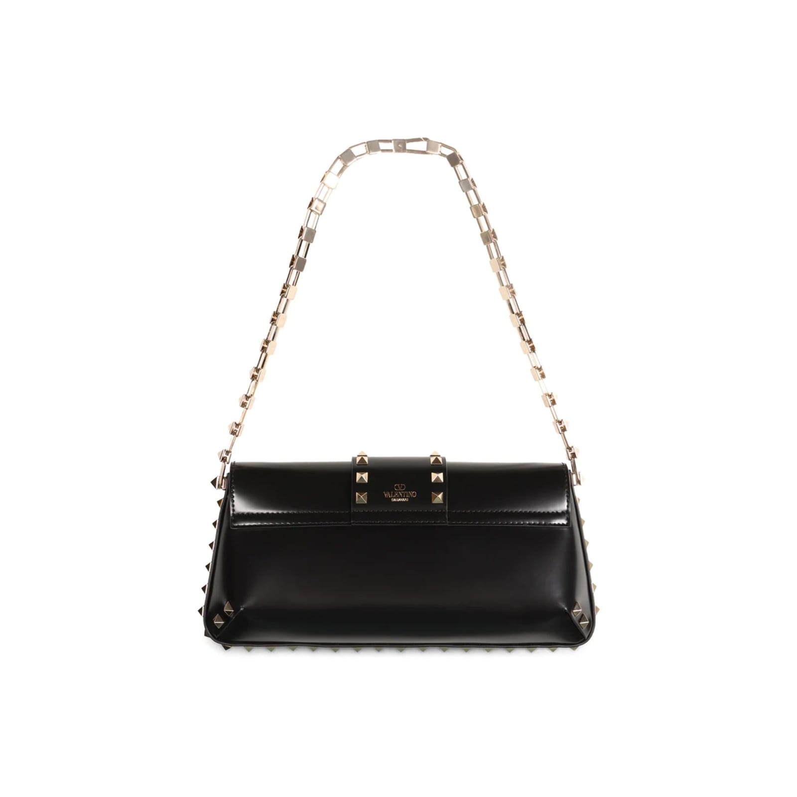 Valentino Garavani Garavani Rockstud Shoulder Bag In Black