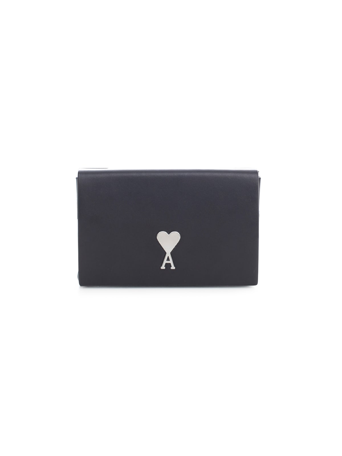 Click to view more detailed imagery on our partner's website Ami Alexandre Mattiussi Mini Box Bag Ami De Coeur Vegetable Tanned Leather In Black