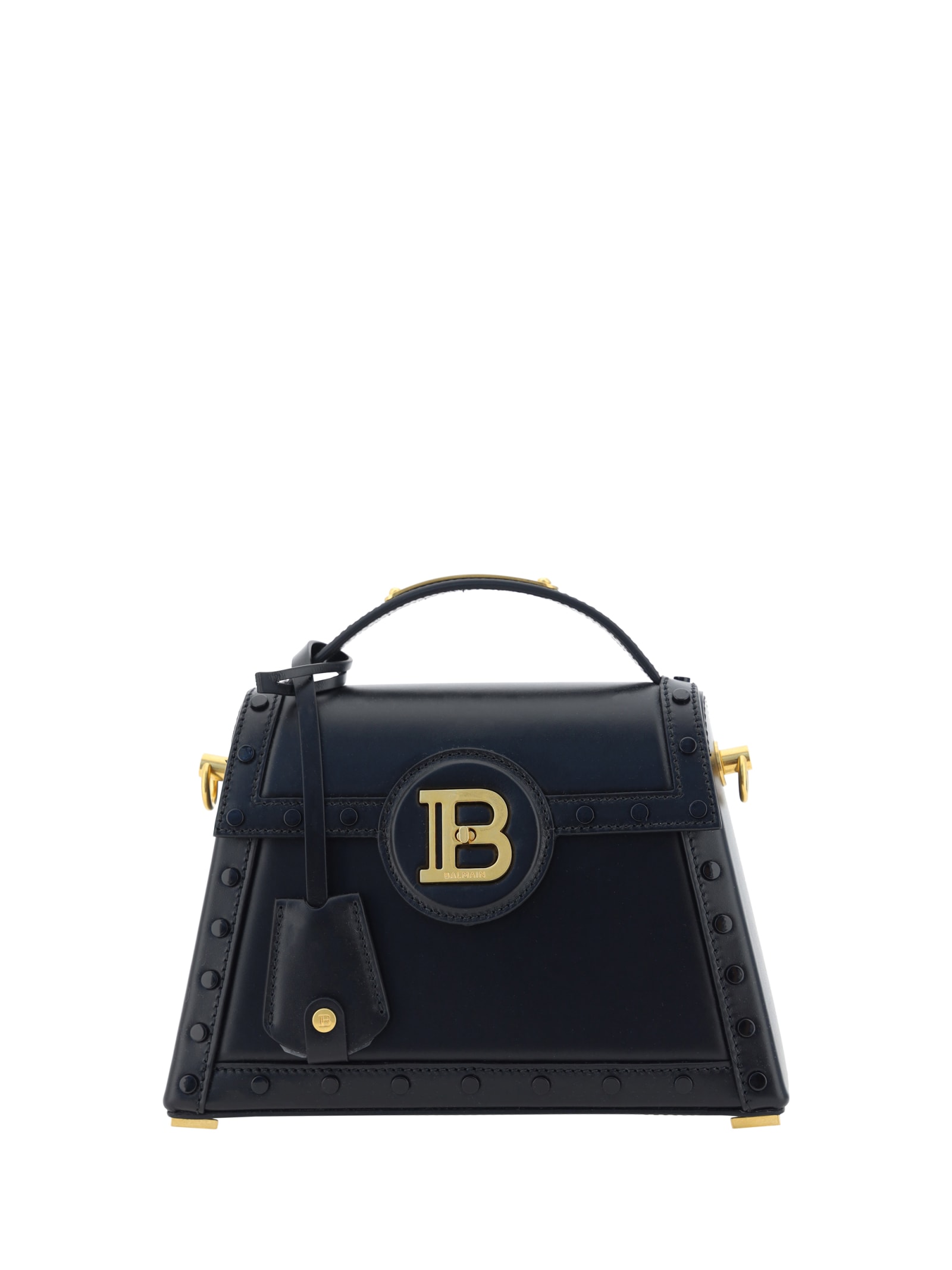 Shop Balmain B-buzz Dynasty Handbag In Noir