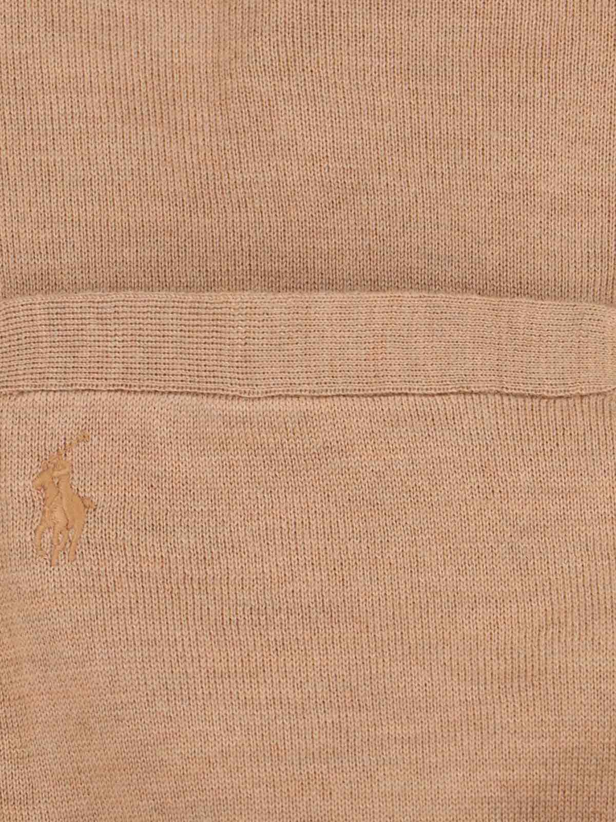 Polo Ralph Lauren Cardigan In Lana In Brown