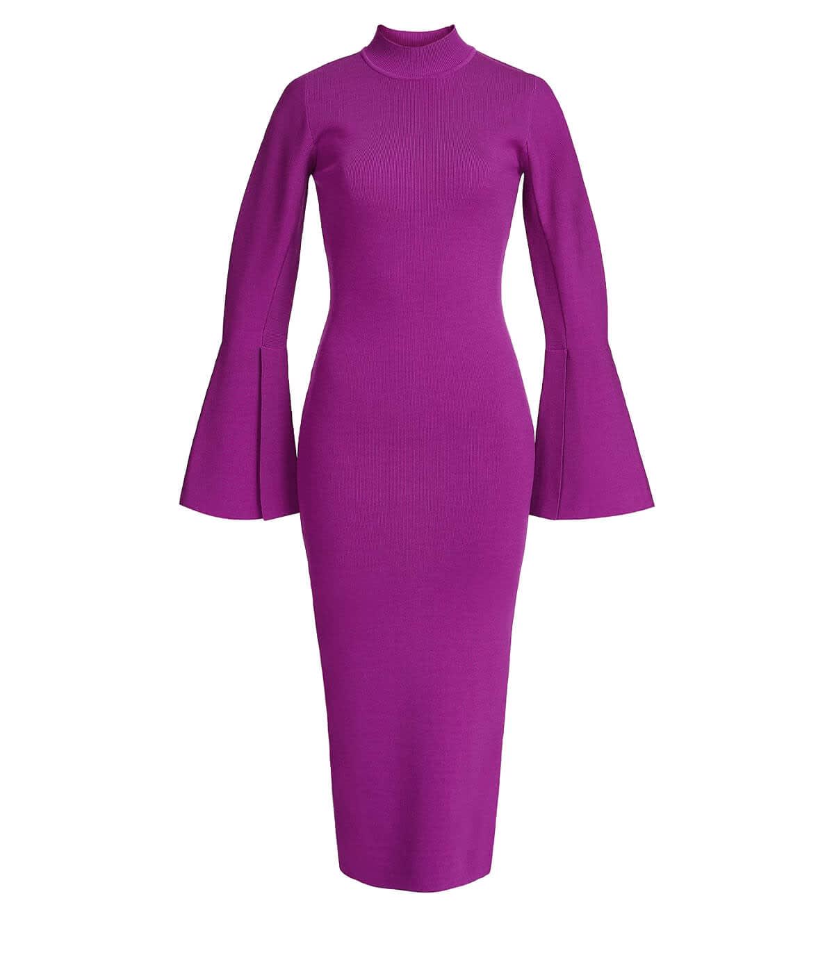 Essentiel Antwerp Cuivre Purple Midi-lenght Dress