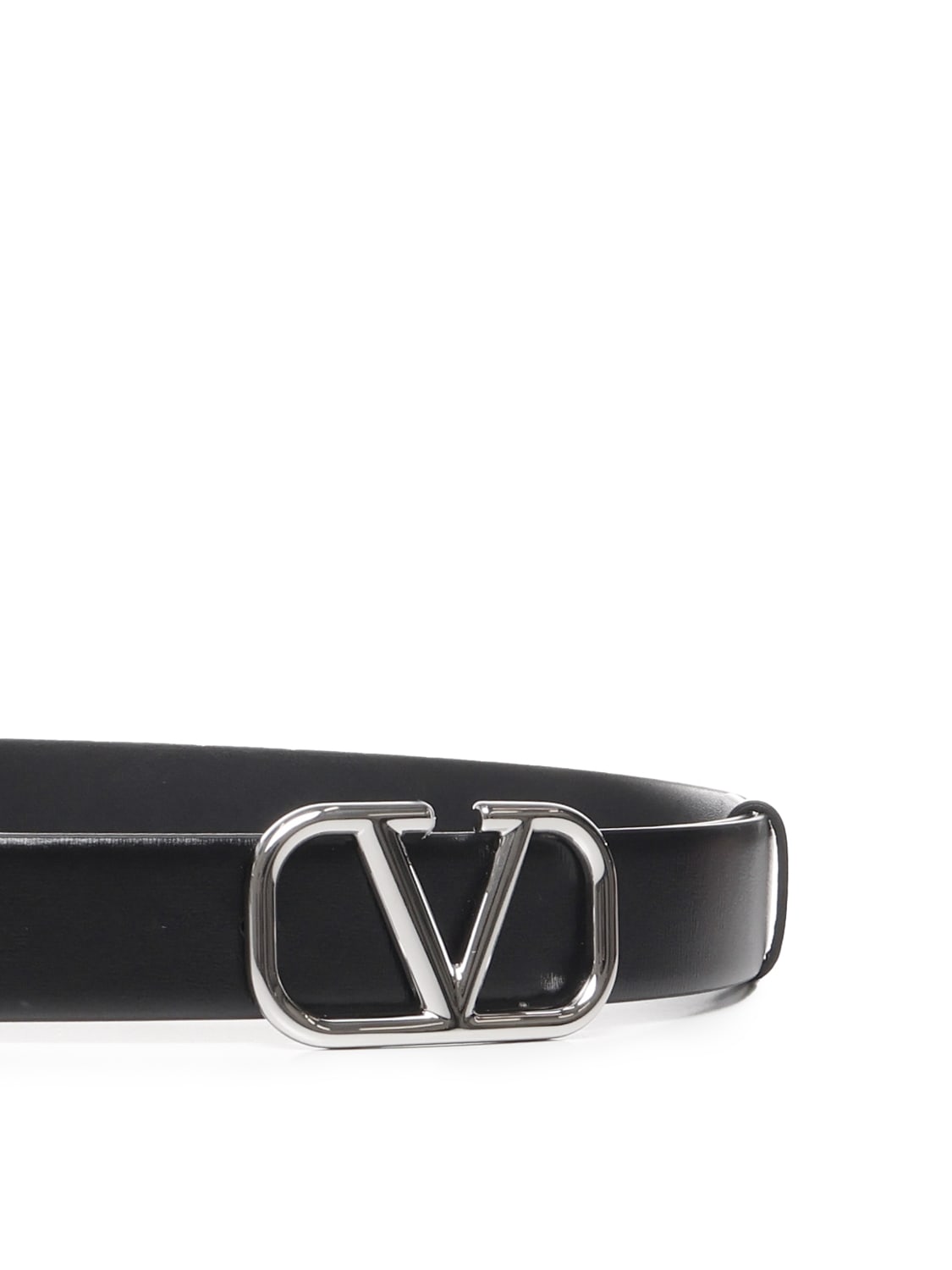 Shop Valentino Vlogo Signature Belt In Neronero