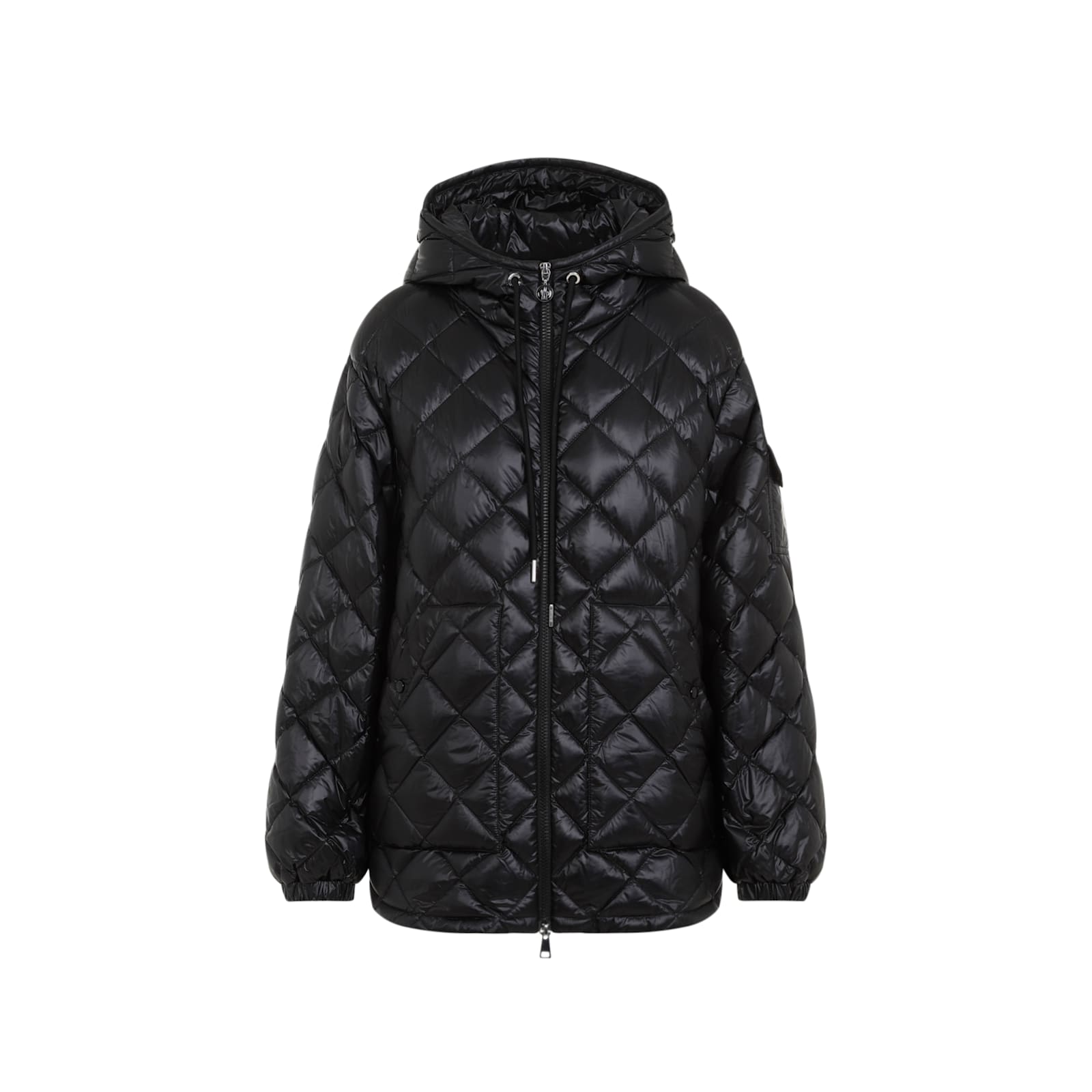 Moncler Diamond Quilted Down Jacket Puffer Jackets Black In Black