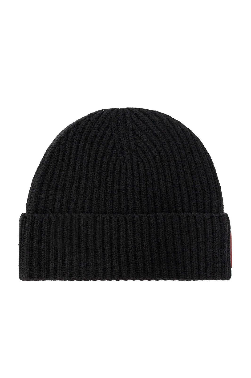 Shop Dsquared2 Logo Patch Beanie & Gloves In Black