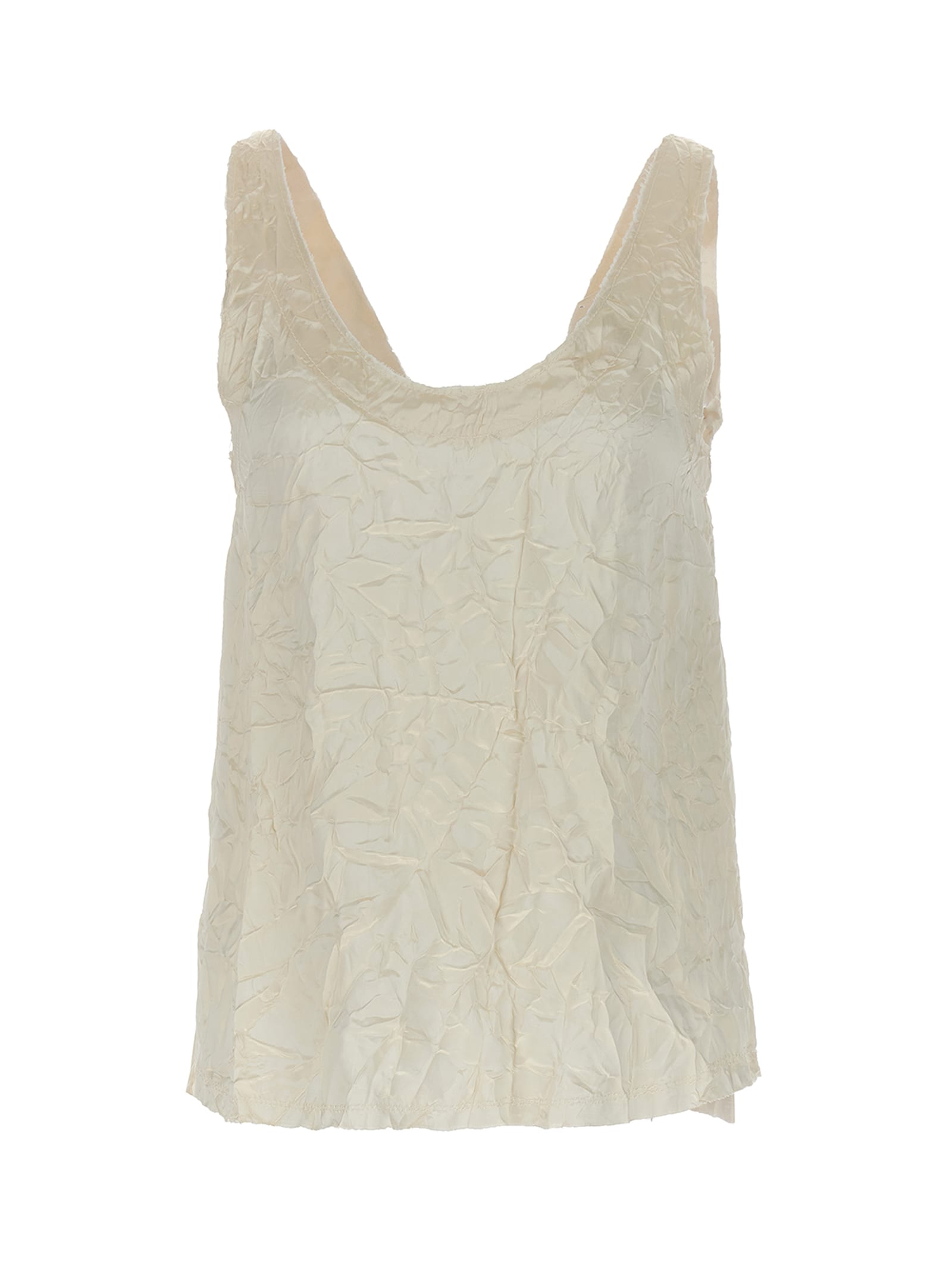Lanvin Ivory Viscose Top In White
