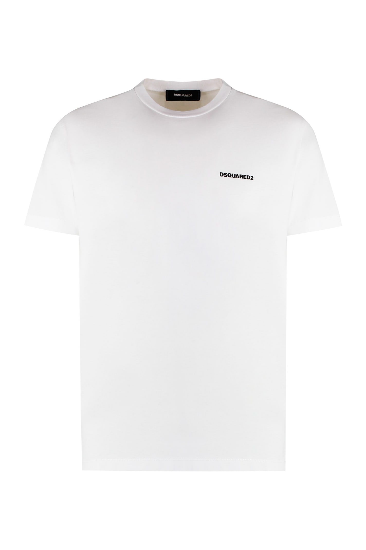 Shop Dsquared2 Cotton Crew-neck T-shirt In White