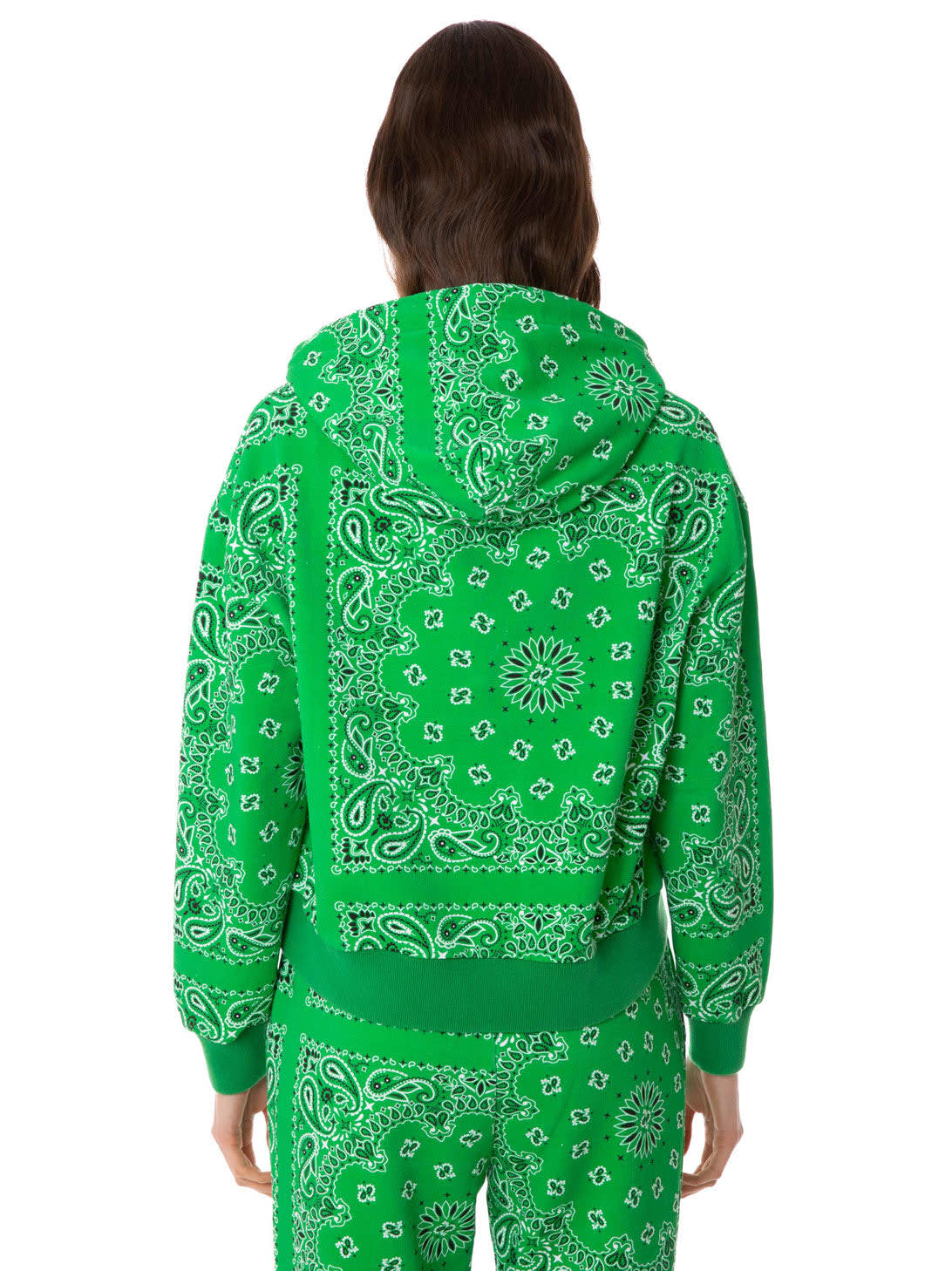 Mc2 Saint Barth Cotton Hoodie With Bandanna Print