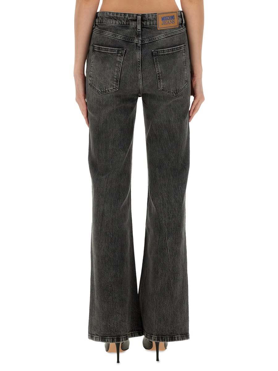 Moschino Jeans In Denim In Grey