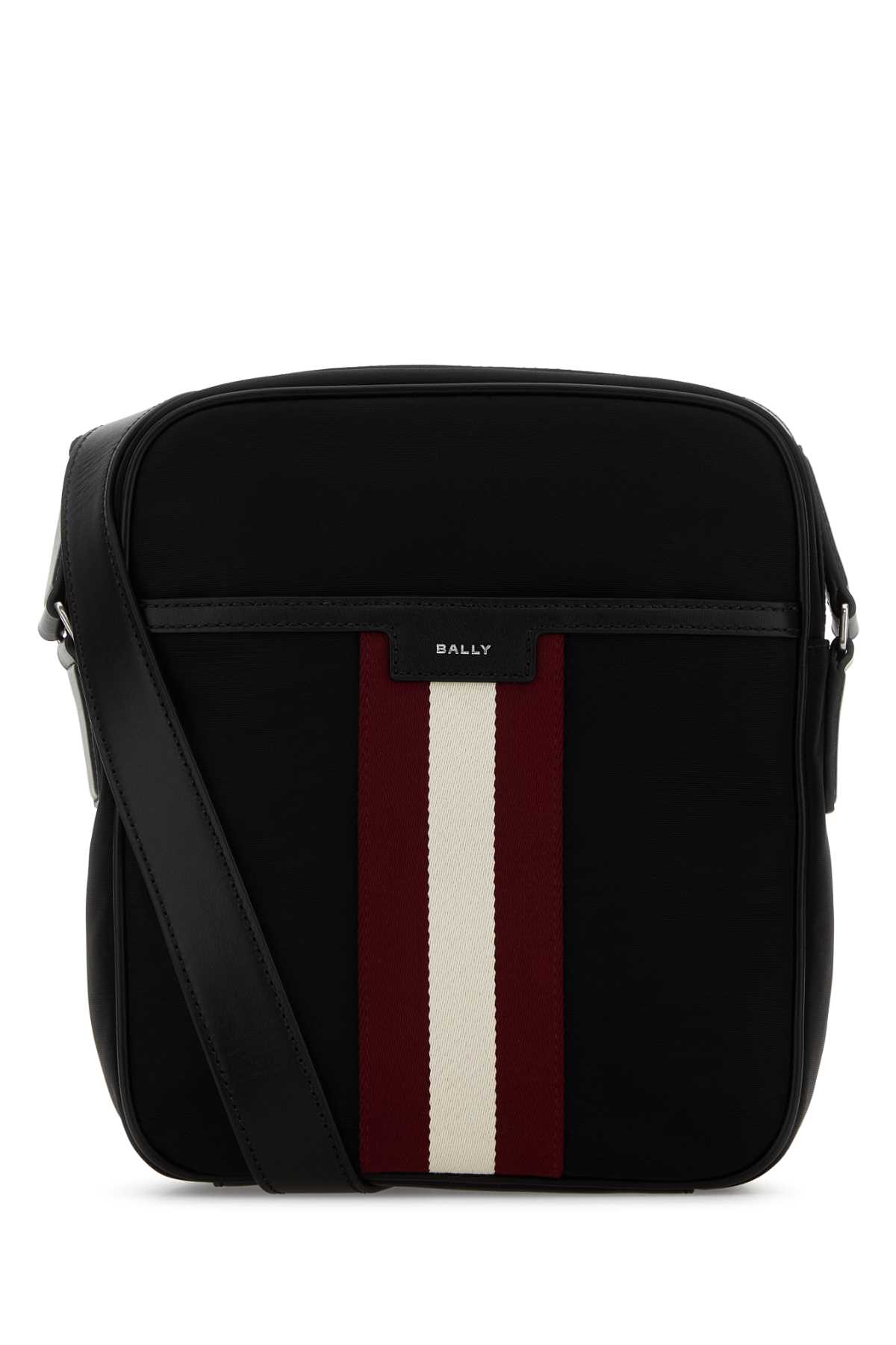 Bally Black Canvas Crossbody Bag In Black