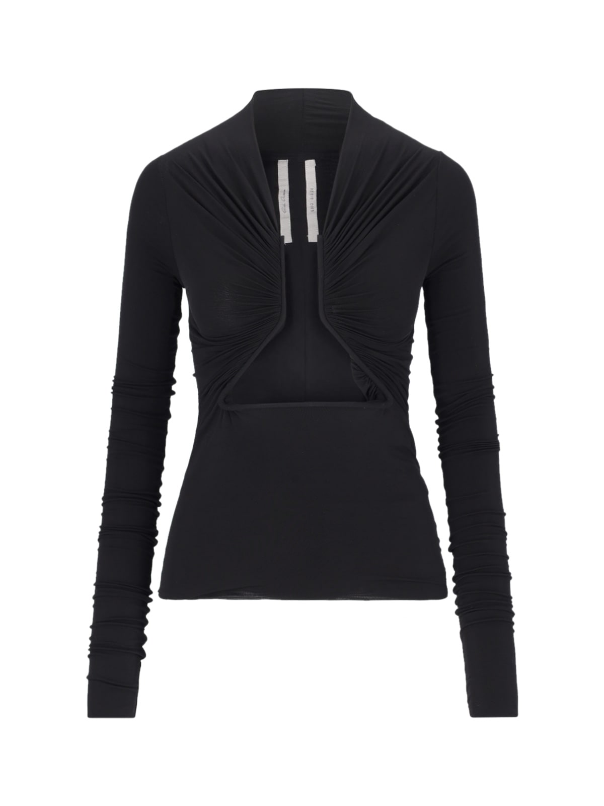 RICK OWENS CUT-OUT DETAIL SWEATER