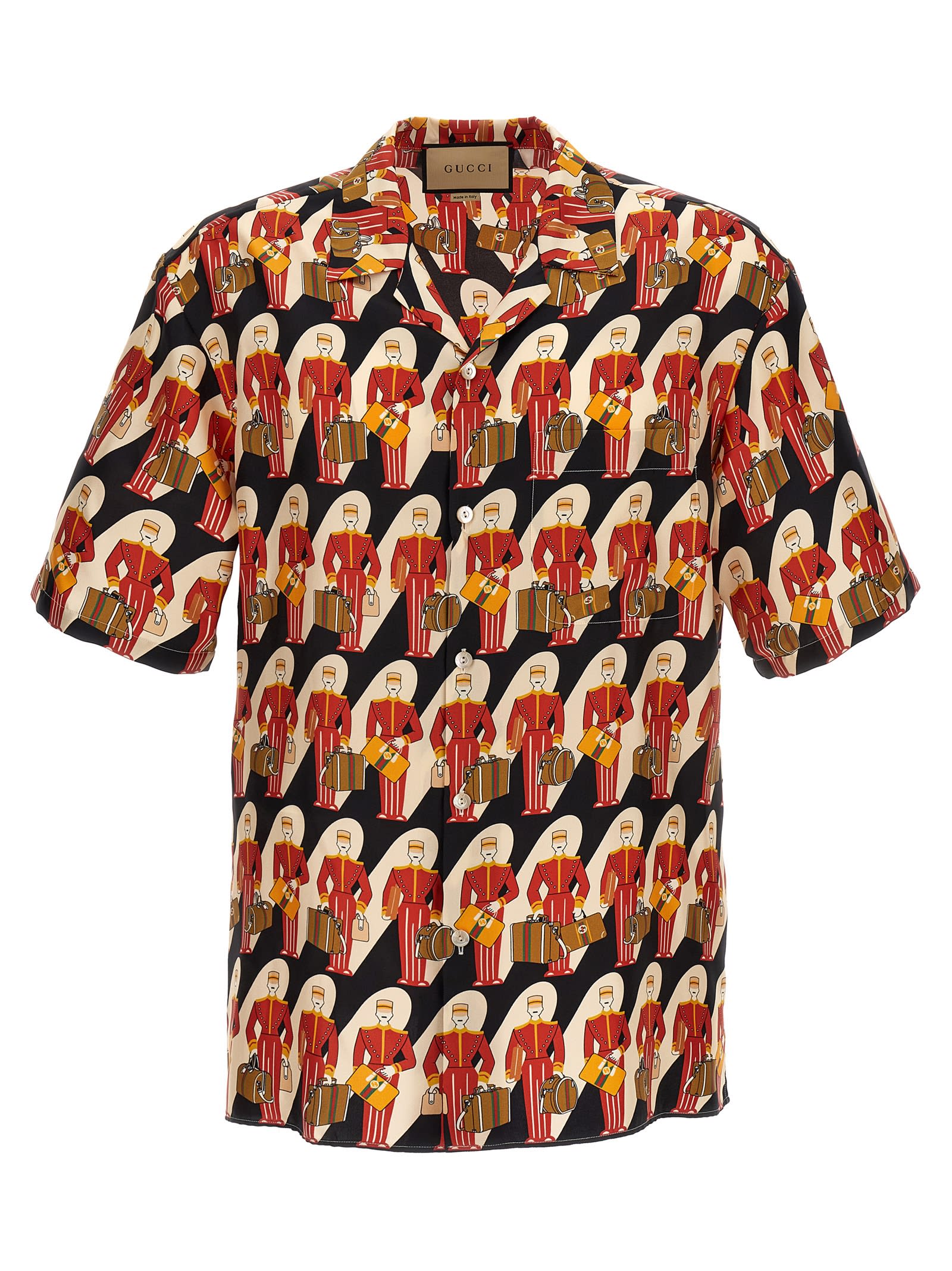 Shop Gucci Savoy Shirt In Multicolor