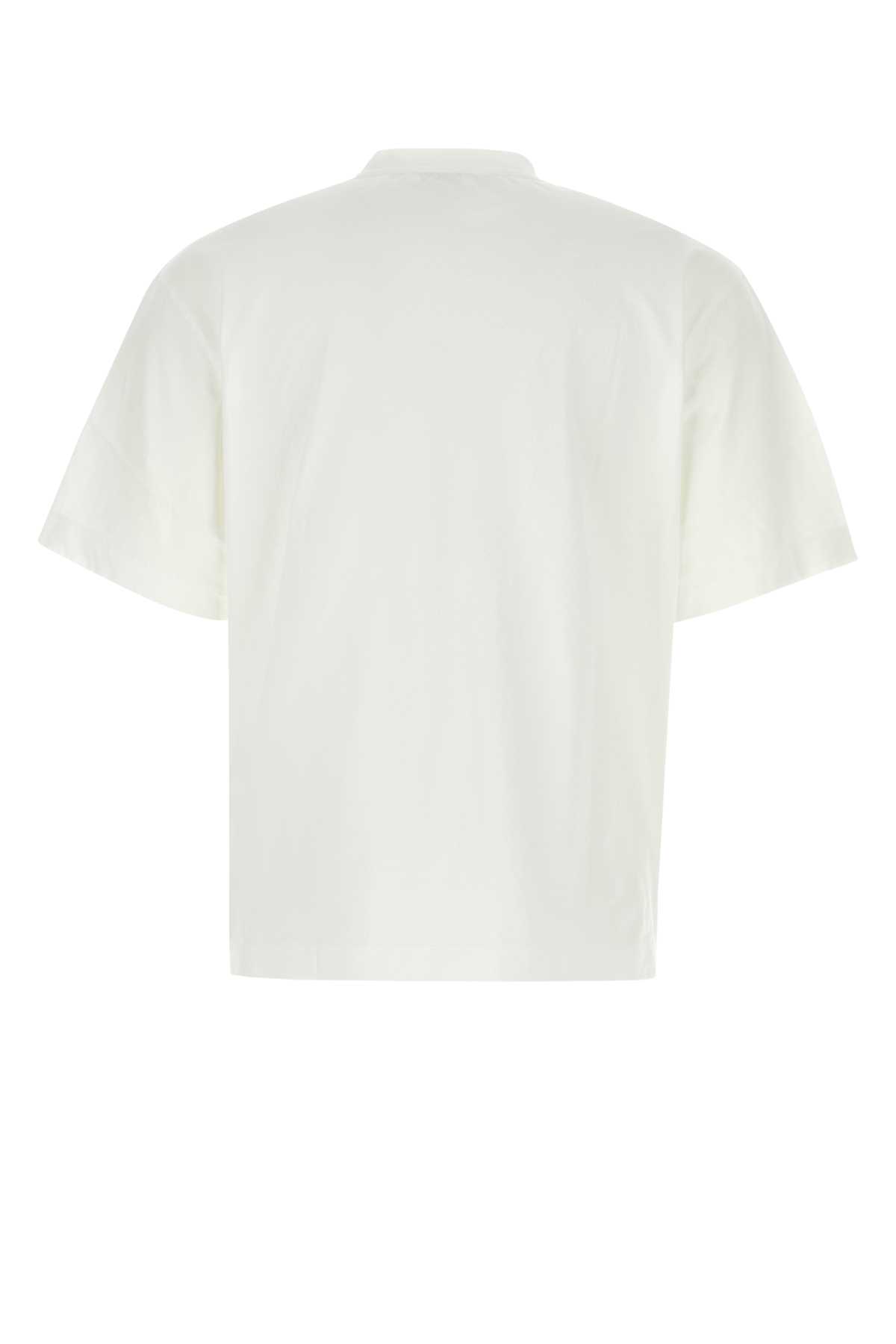 Off-white White Cotton T-shirt In 0110