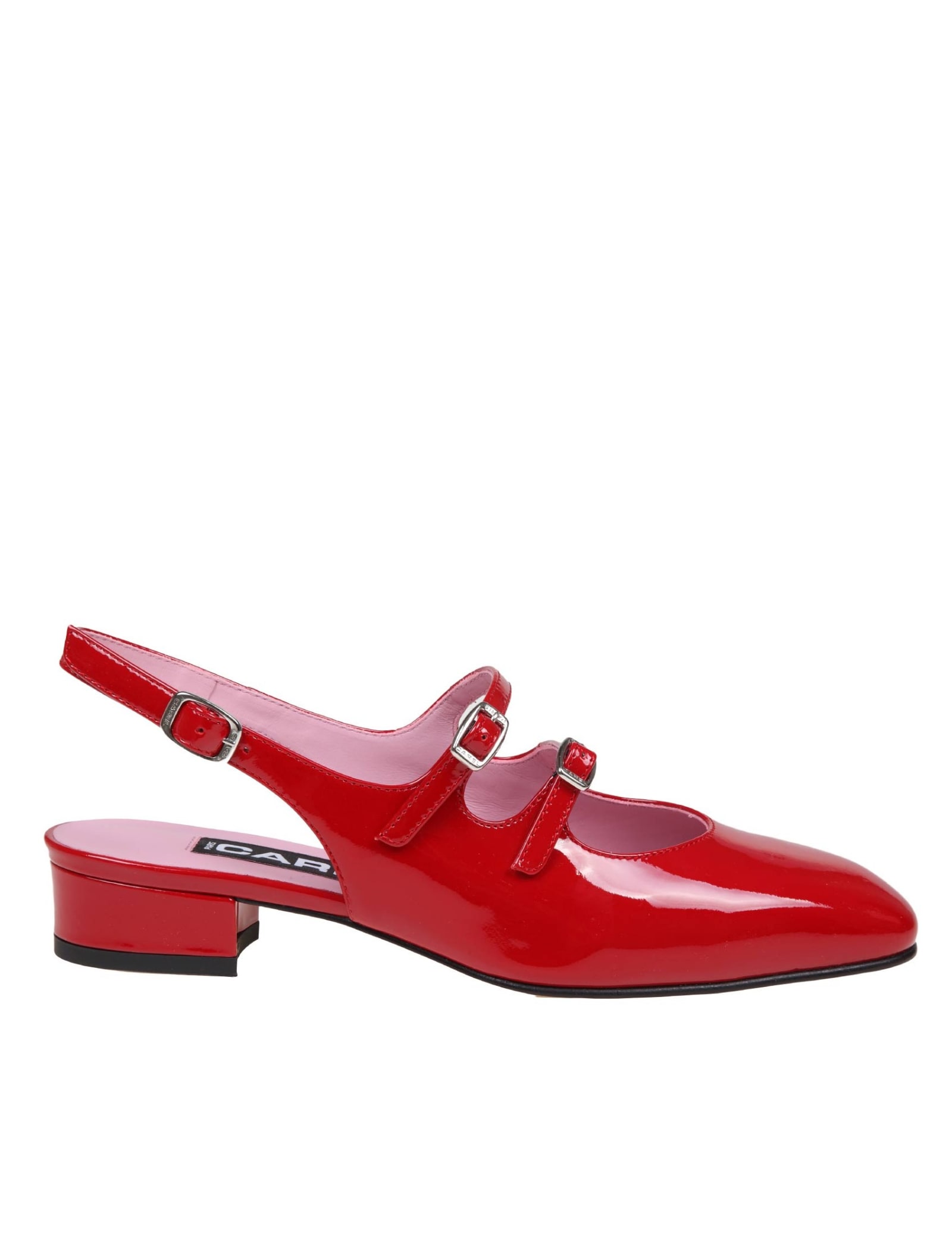 Slingback In Red Patent Leather