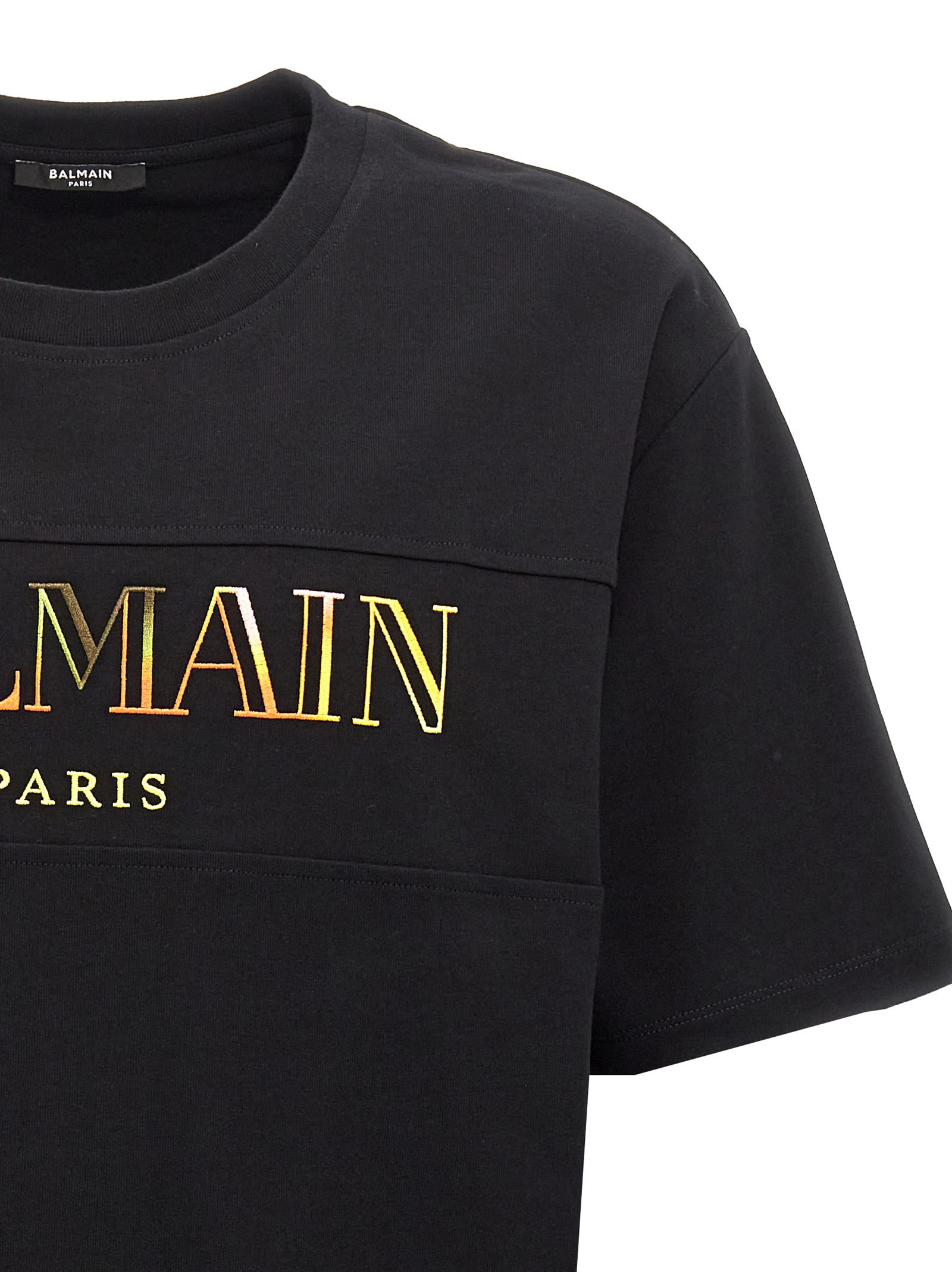 Shop Balmain Vintage T-shirt In Black