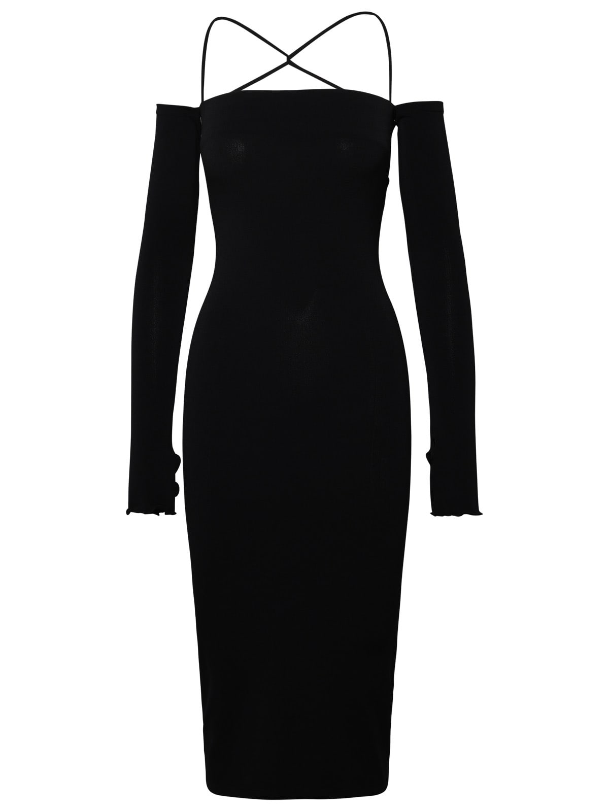 Maddy Black Polyester Dress