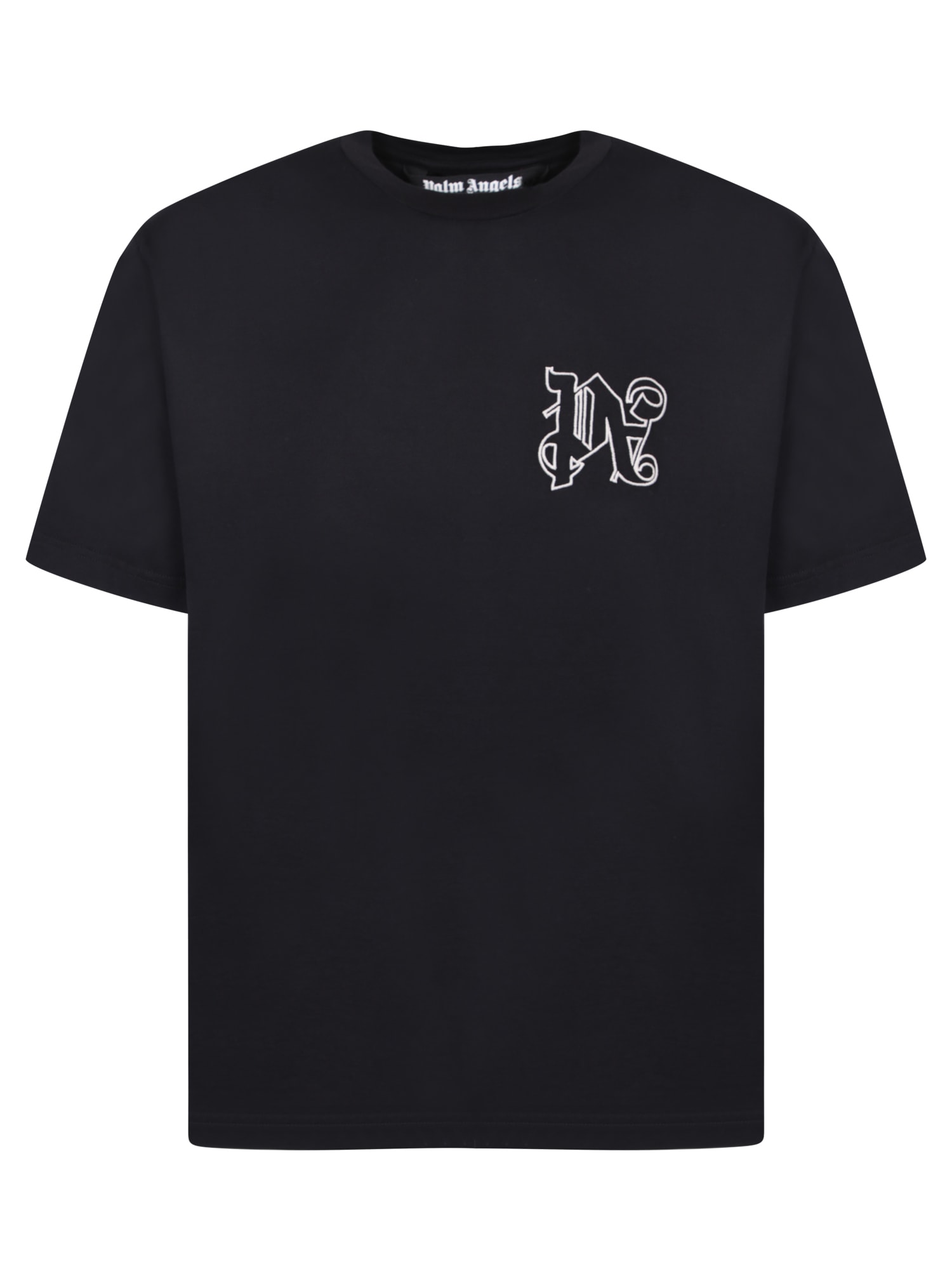 Palm Angels Black Monogrammed T-shirt