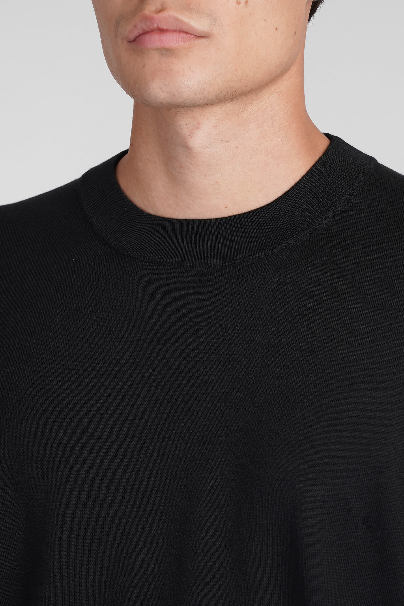 Shop Mauro Grifoni Knitwear In Black Cotton