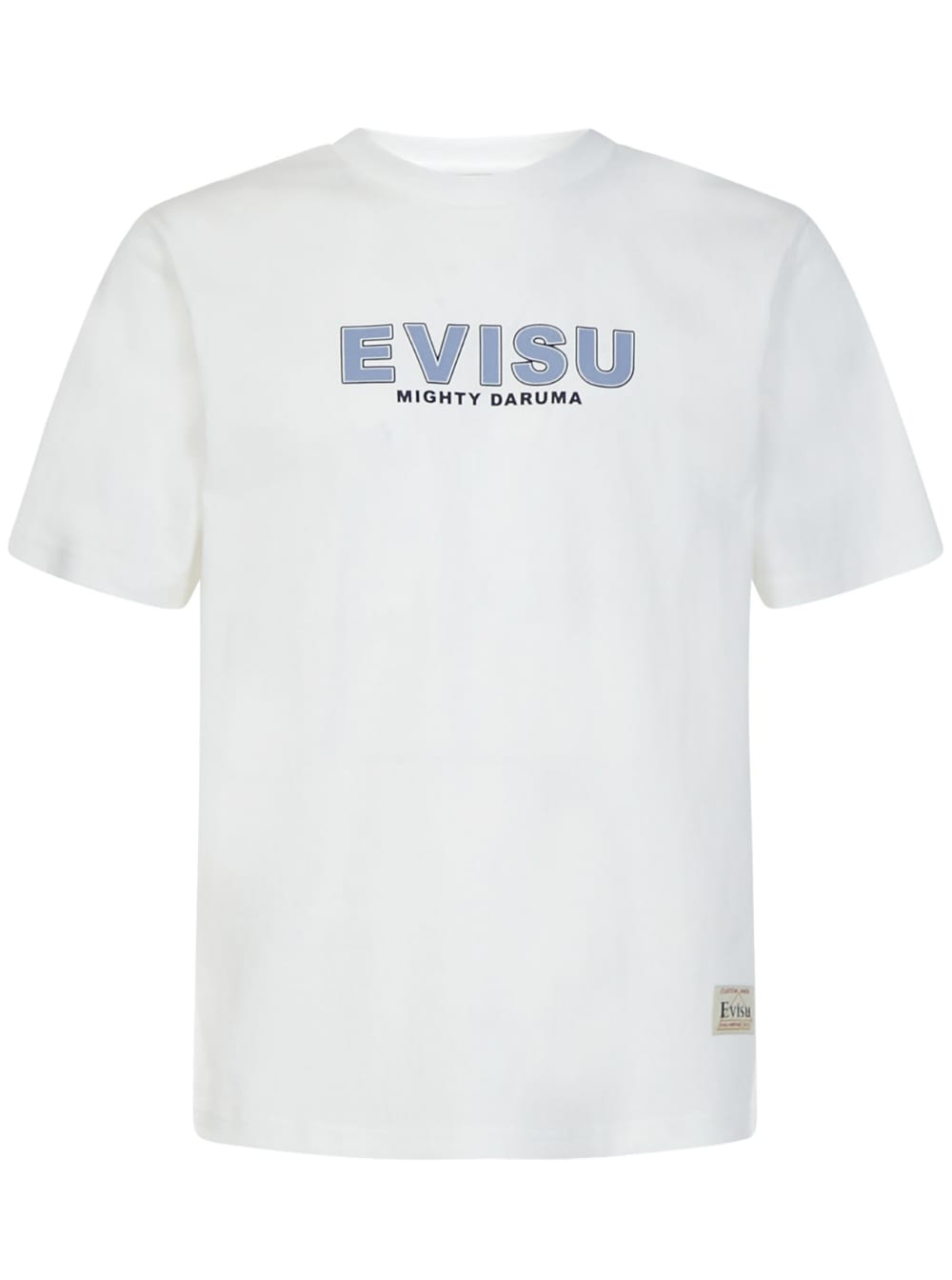 Daruma Double Daicock White Cotton T-shirt Evisu Man