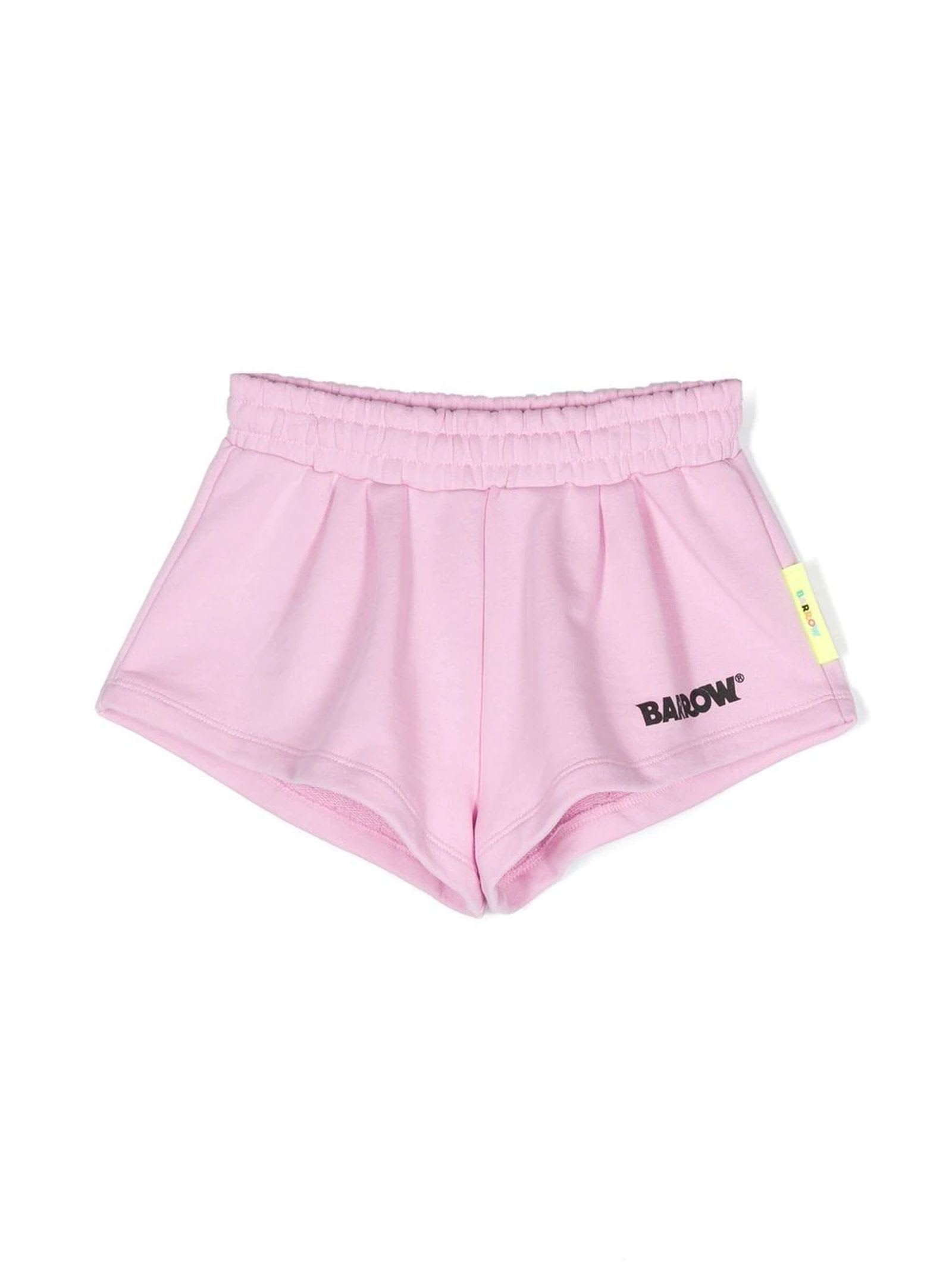 Barrow Pink Cotton Shorts
