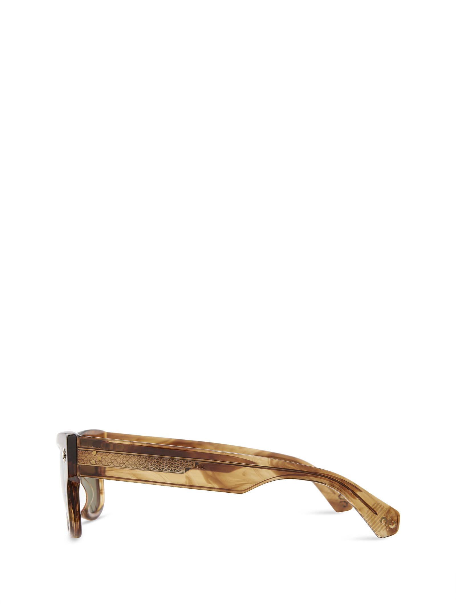 Shop Mr Leight Duke S Marbled Rye-12k White Gold Sunglasses