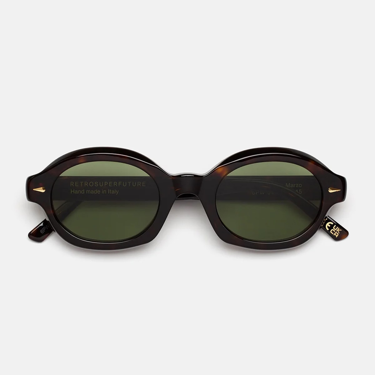 Marzo 3627- Green Havana Sunglasses