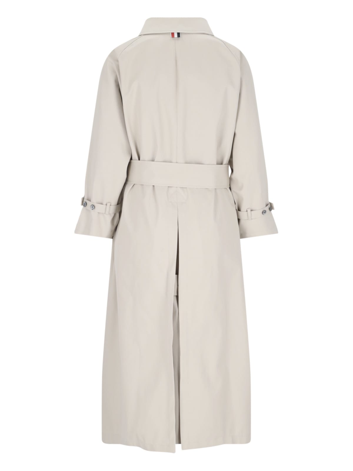Shop Thom Browne Single-breasted Trench Coat In Beige