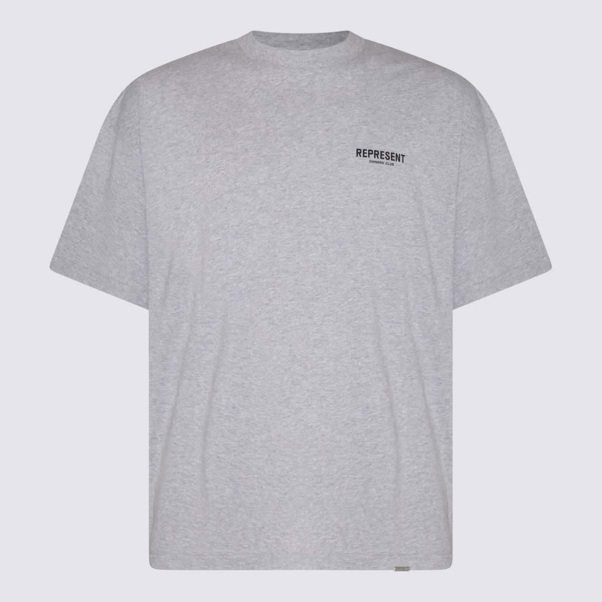 Shop Represent Grey And Black Cotton T-shirt In Ash Grey/black