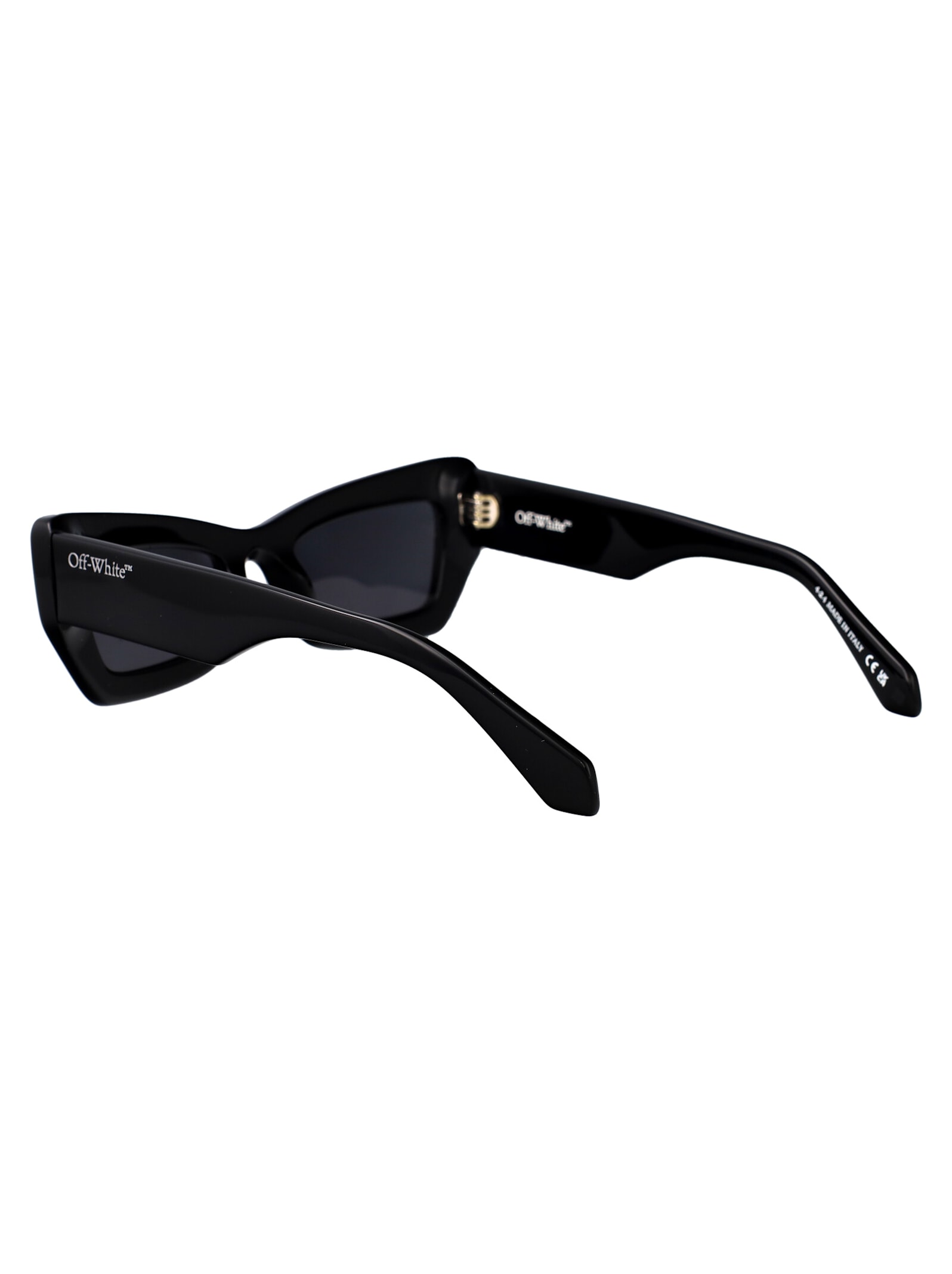 Off-white Aurora Sunglasses In Black Dark Grey