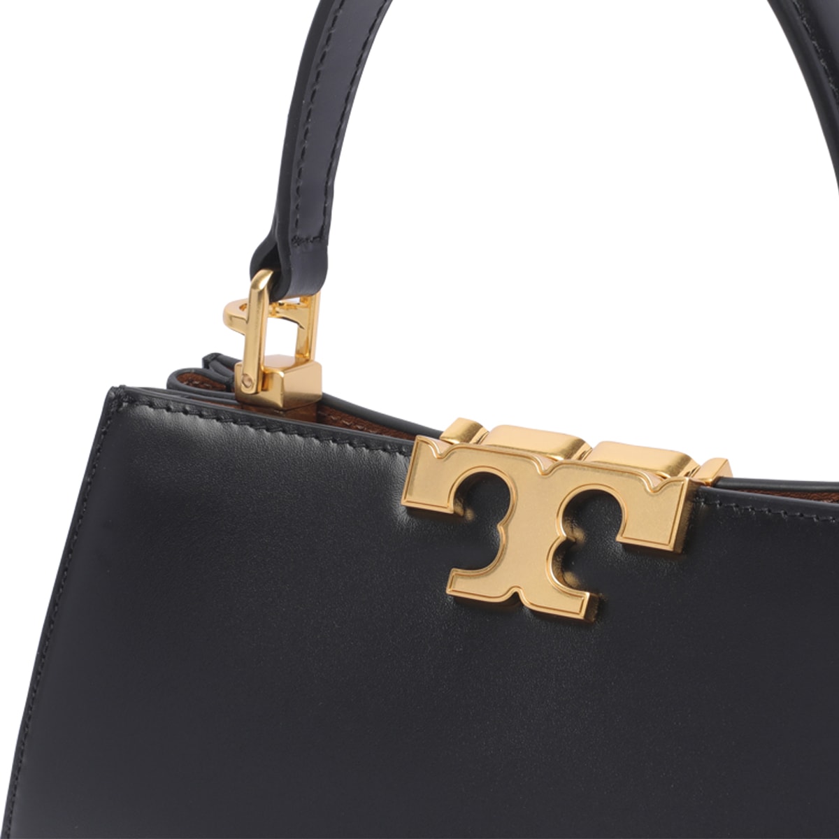 Shop Tory Burch Mini Eleanor Handbag In Black