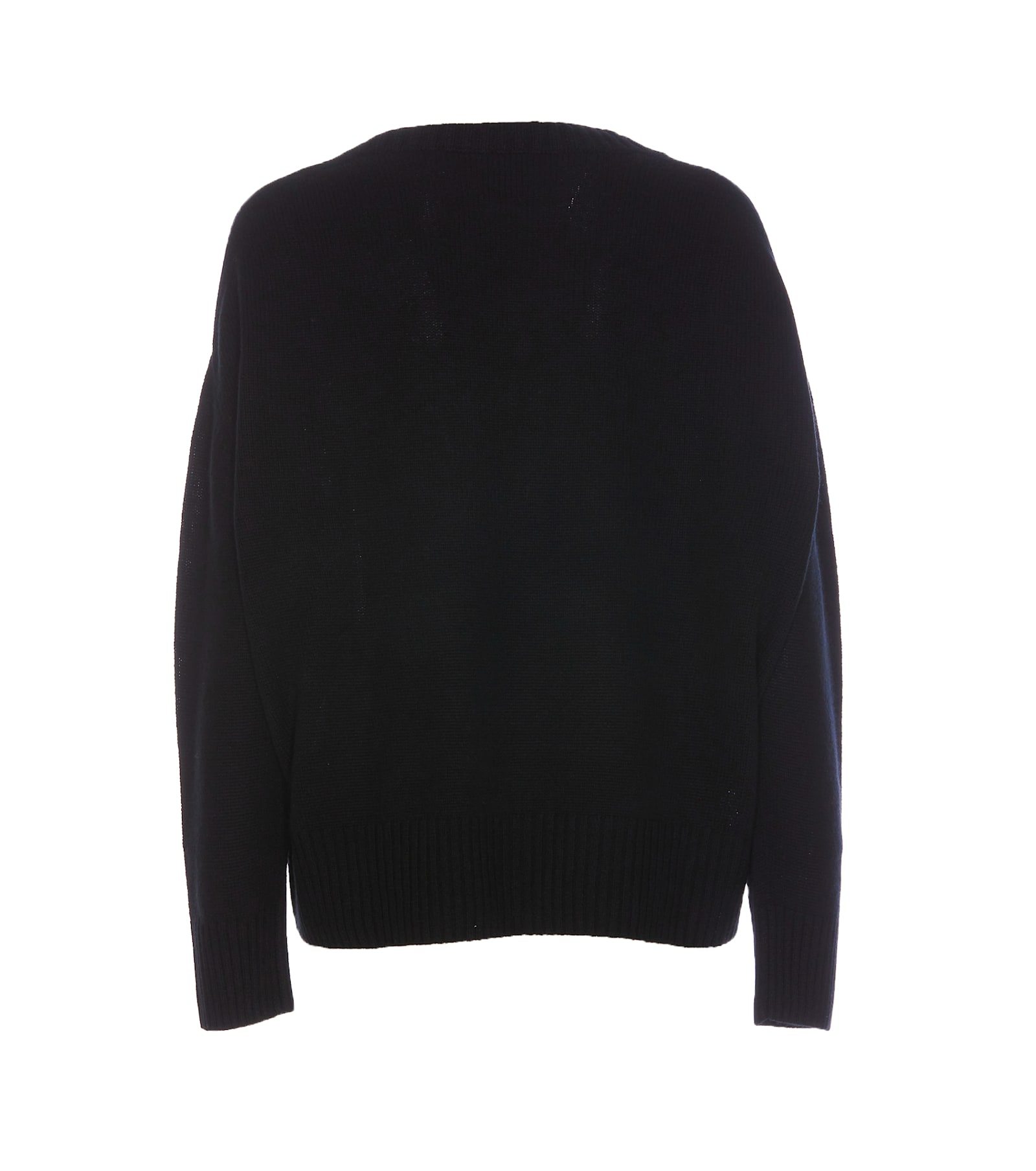 Shop Allude V Sweater In Black