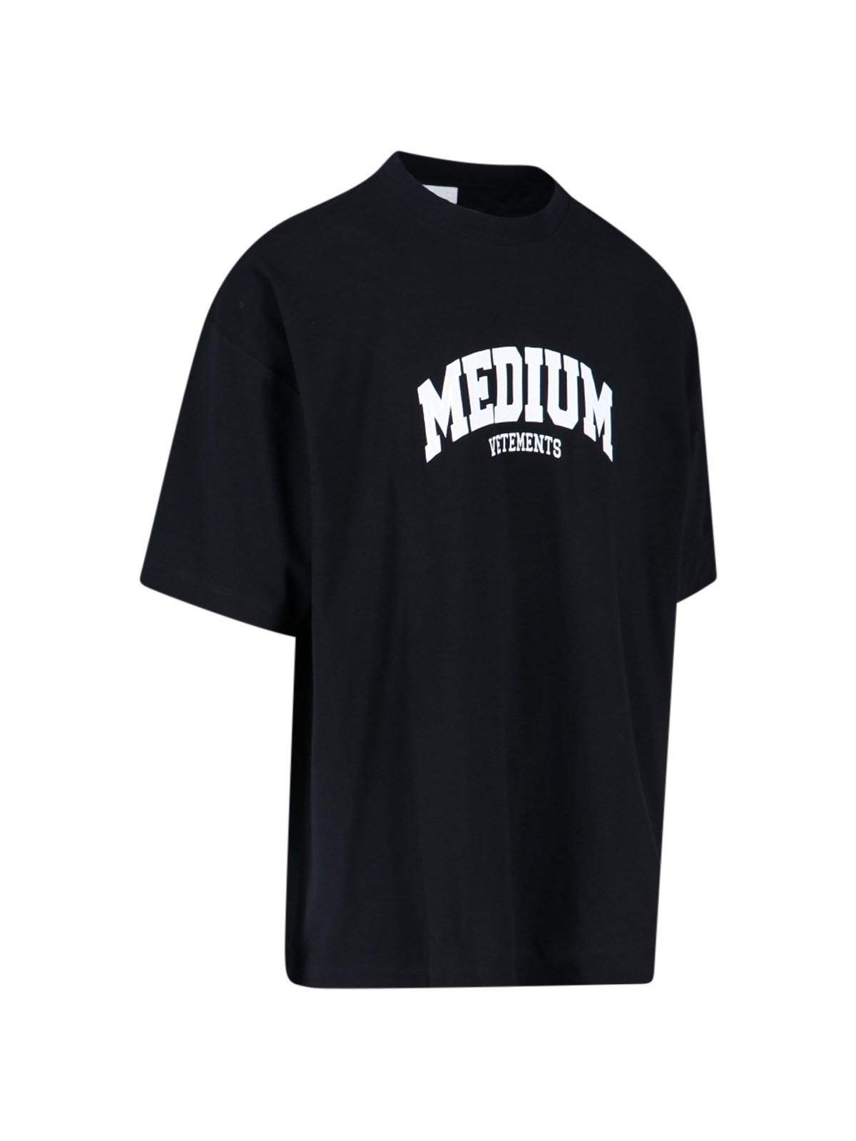 Shop Vetements Medium T-shirt In Nero