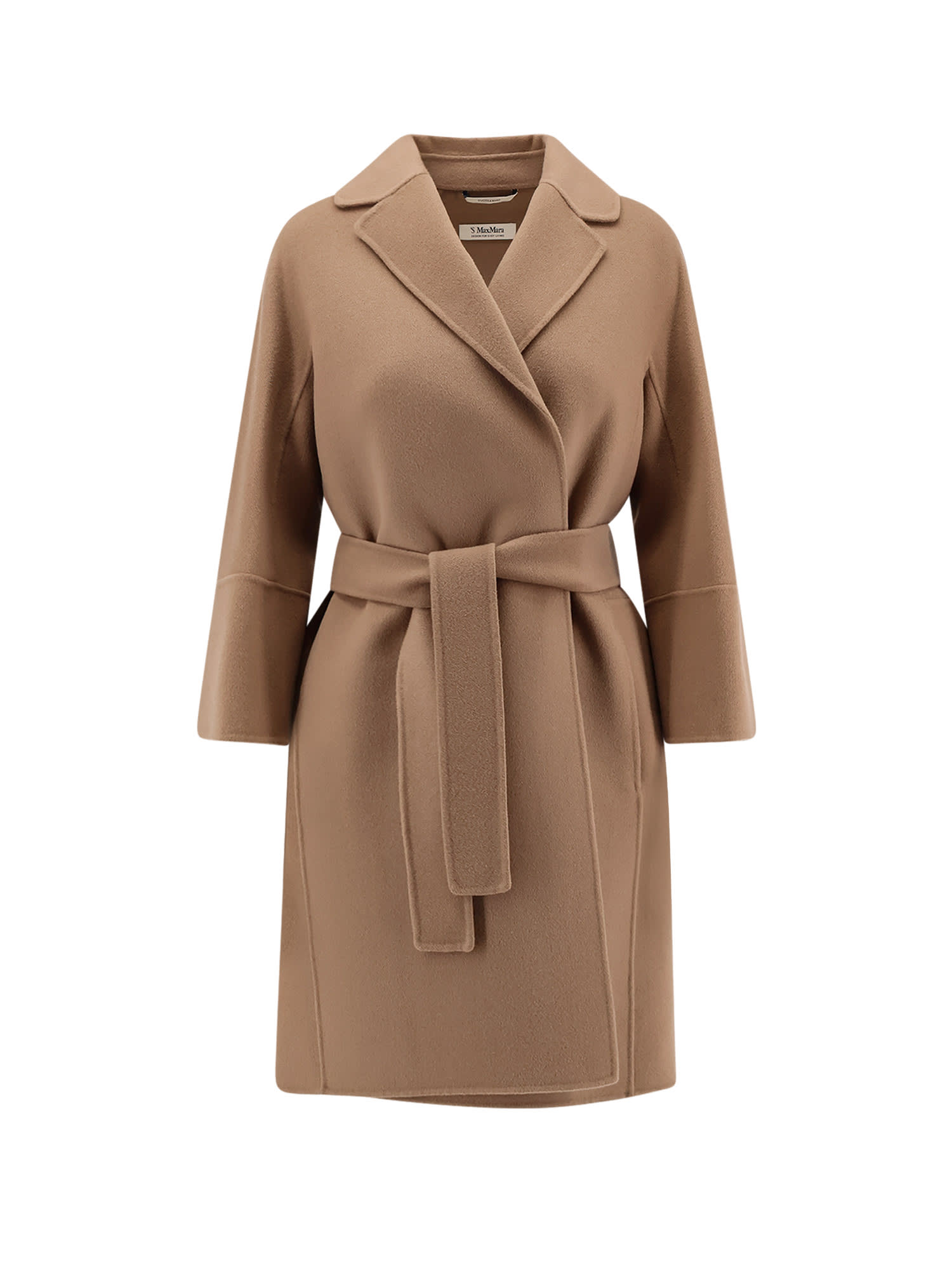 's Max Mara Arona Virgin Wool Coat In Brown