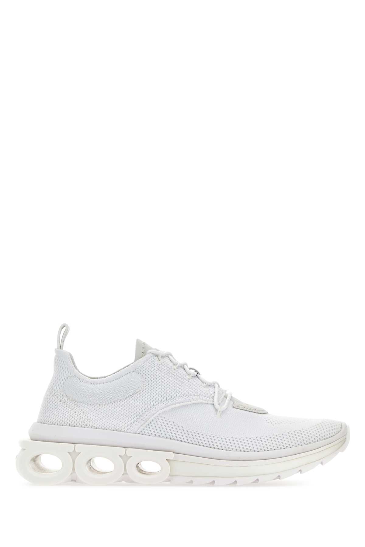 White Tech Knit Nima Sneakers