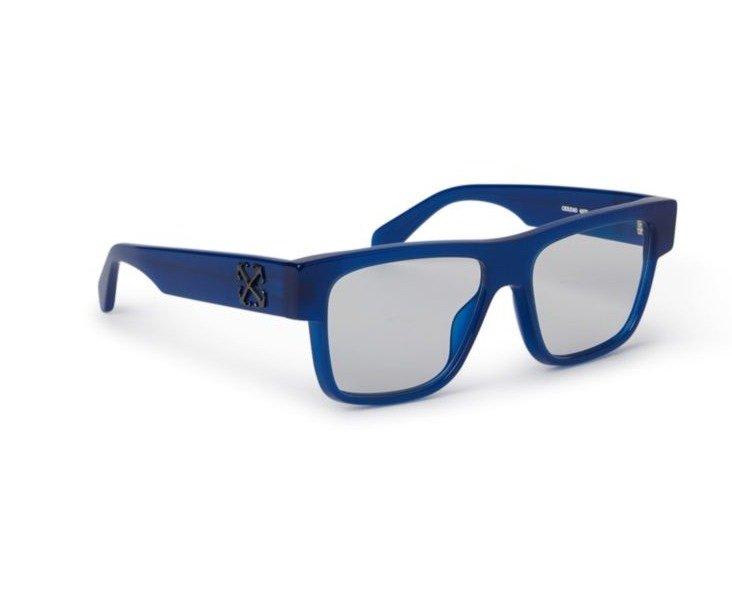 Shop Off-white Square Frame Glasses In 4500 Blue