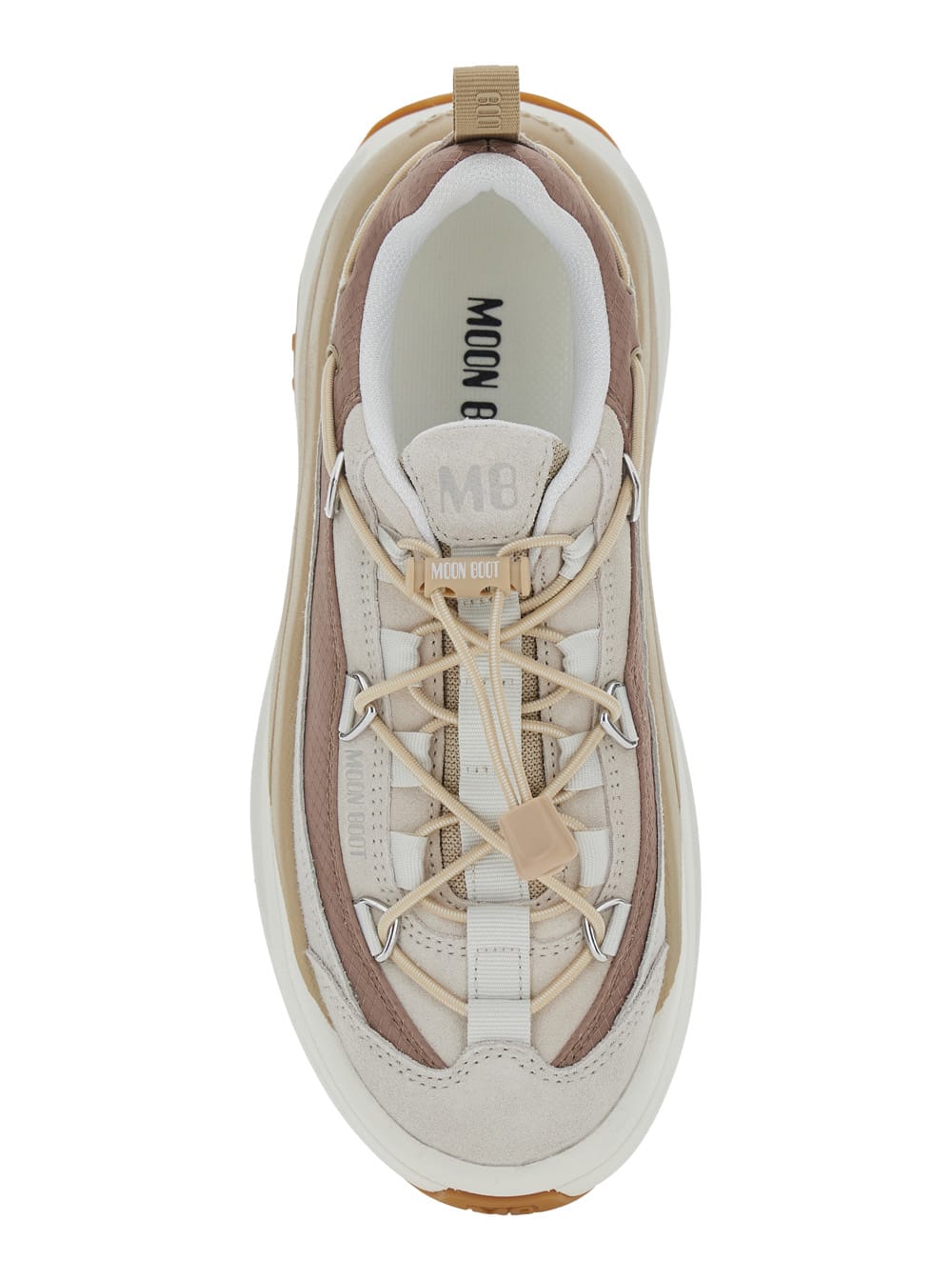 Moon Boot Lace-up Platform Sneakers In Neutral