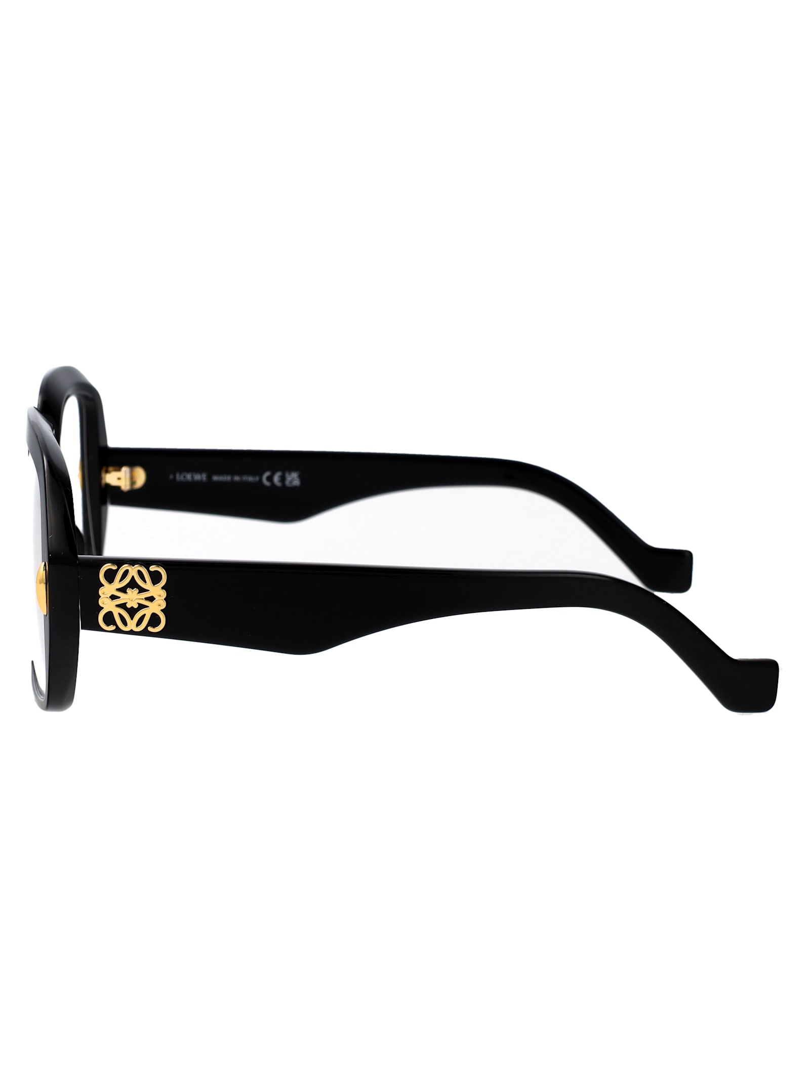 Shop Loewe Anagram Glasses In Black