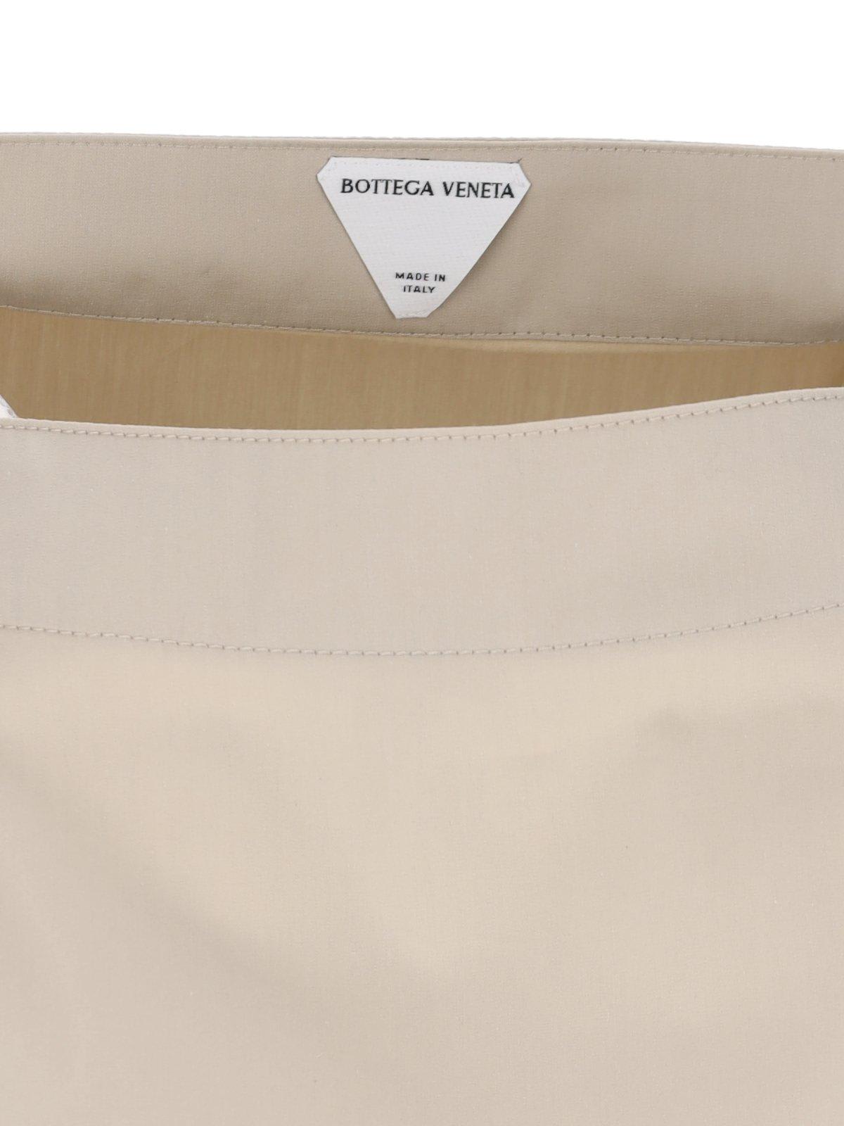 Shop Bottega Veneta Cut Out Detailed Shirt In Grey
