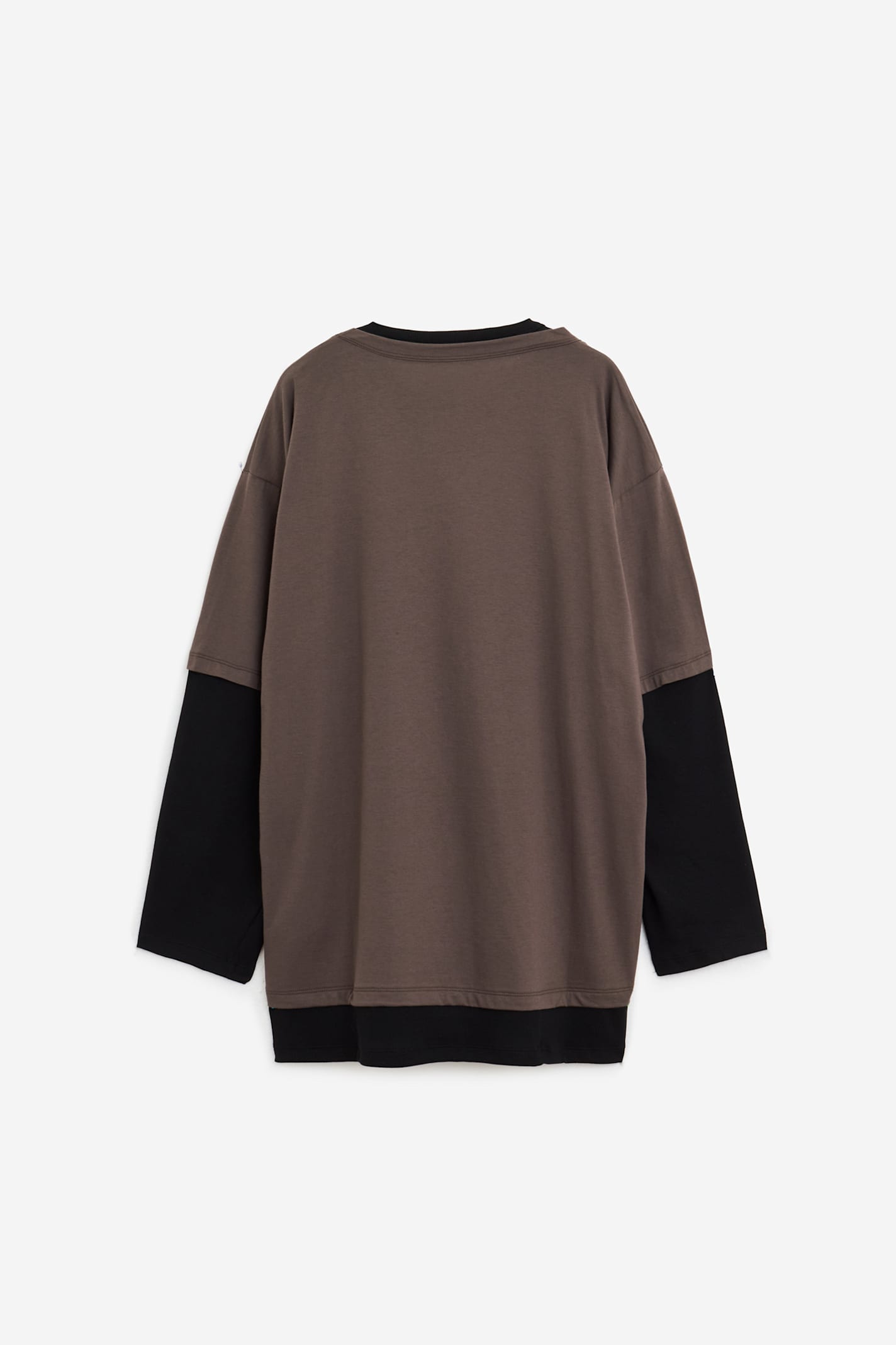 Magliano Oversize Cotton Layered Graphic Print T-shirt In Brown