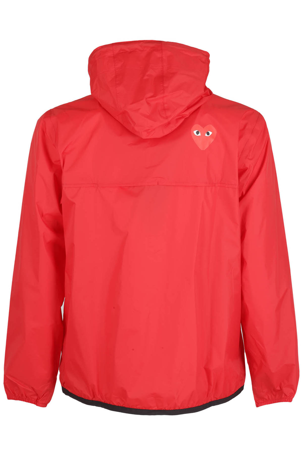 Shop Comme Des Garçons Play Hoodie In Red