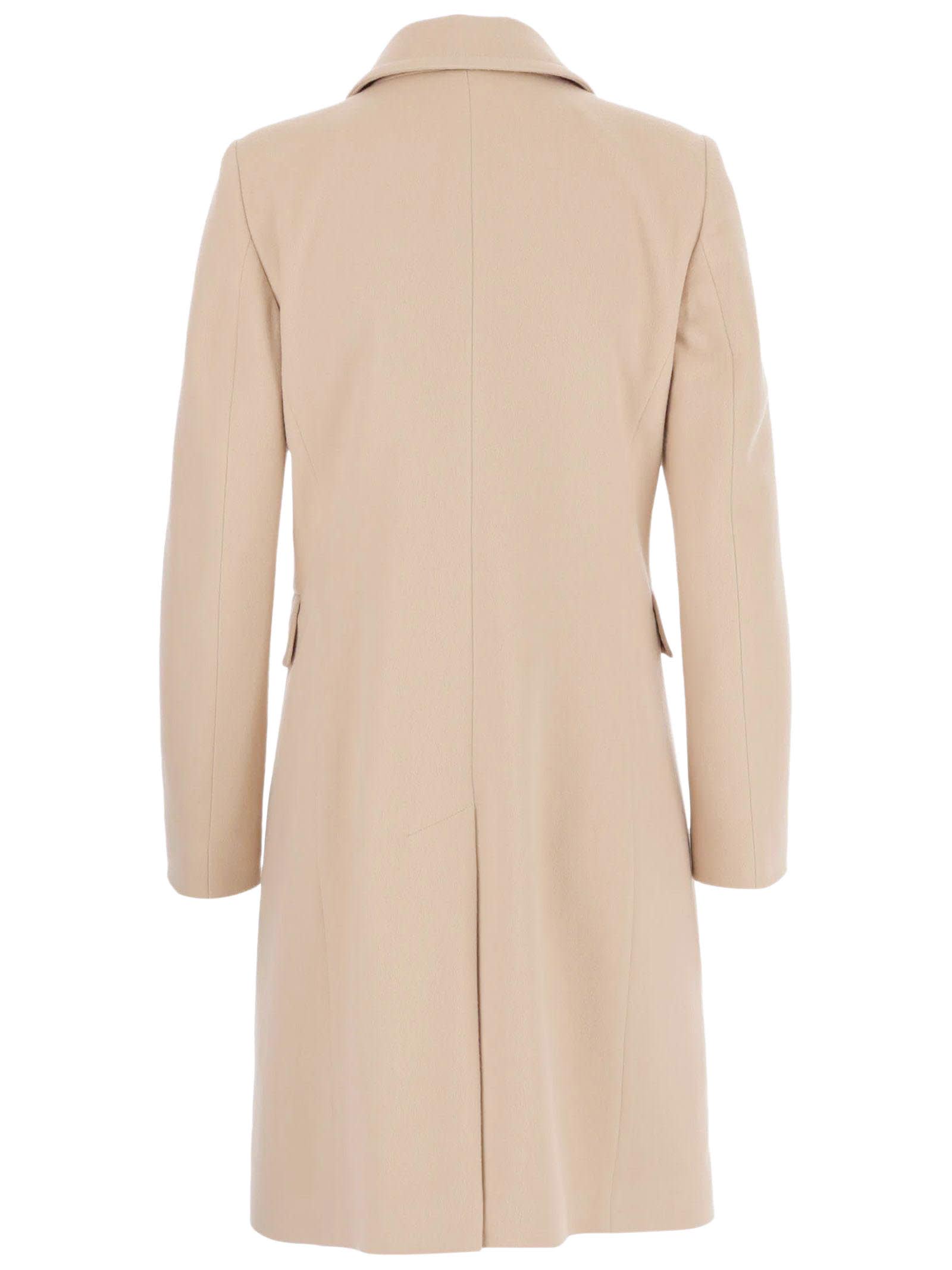 Shop Tagliatore Light Beige Hennie Coat