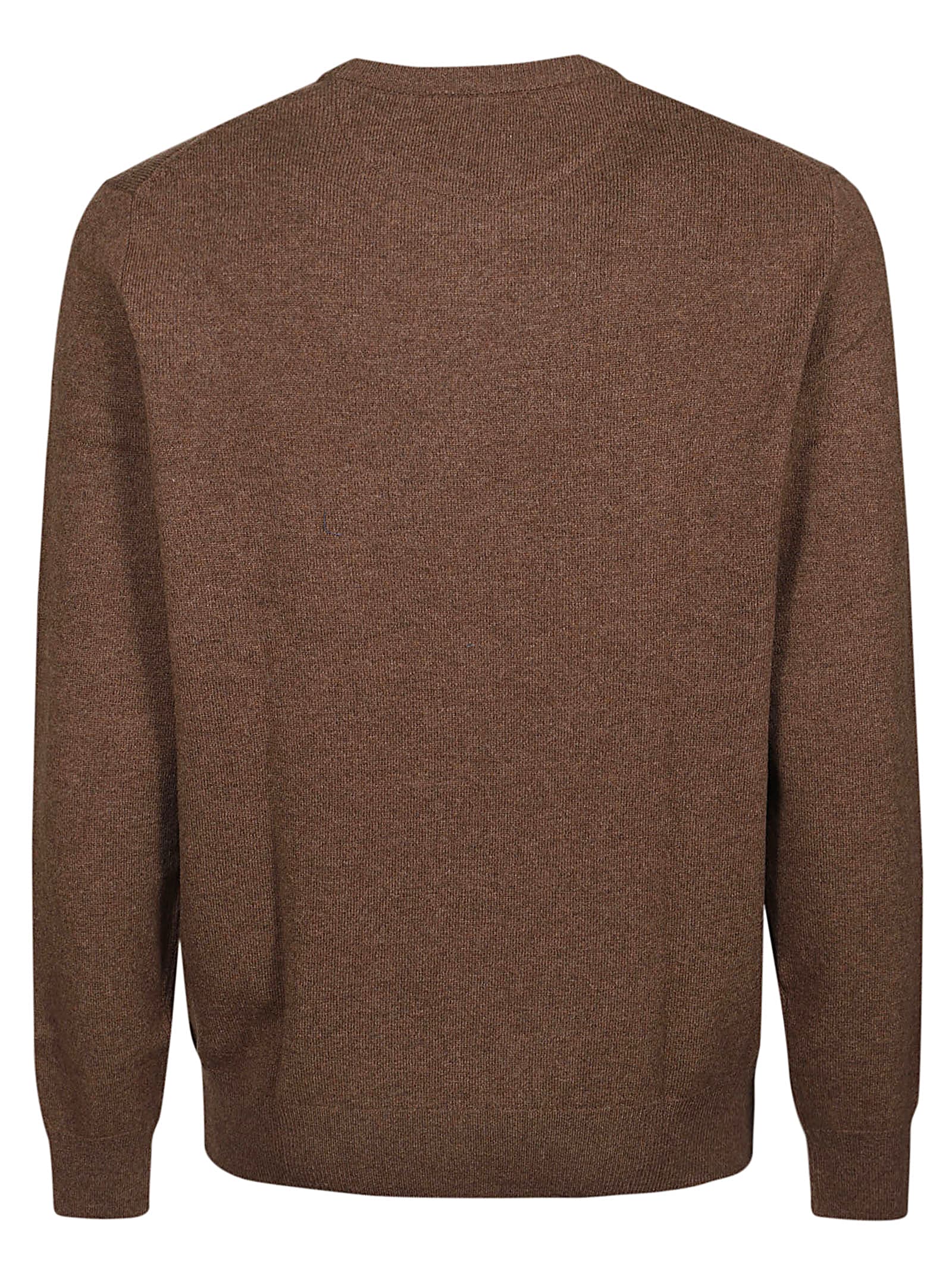 Shop Polo Ralph Lauren Sweater In Dark Chestnut Heather