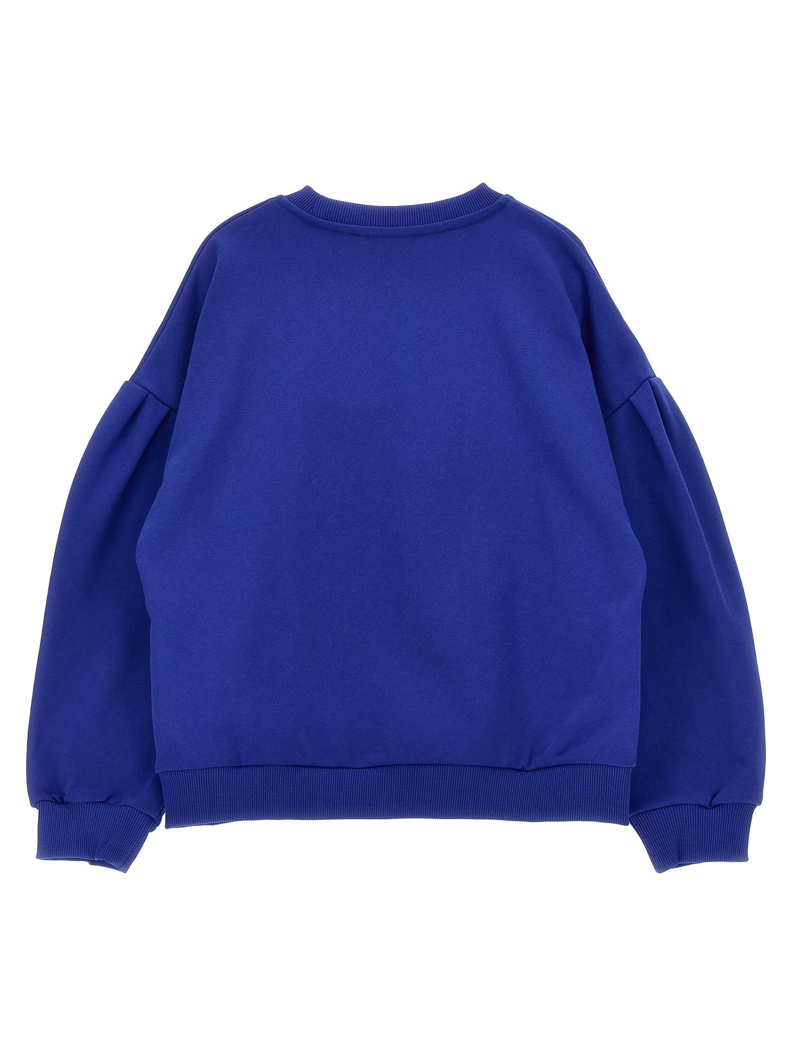 Kenzo Kids Logo Embroidery Sweatshirt In Blue