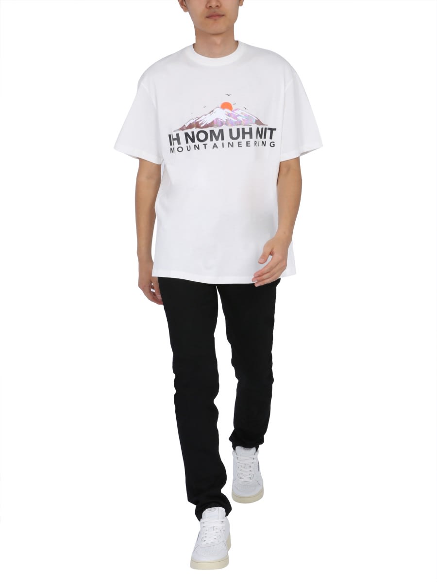 Shop Ih Nom Uh Nit Crew Neck T-shirt In White