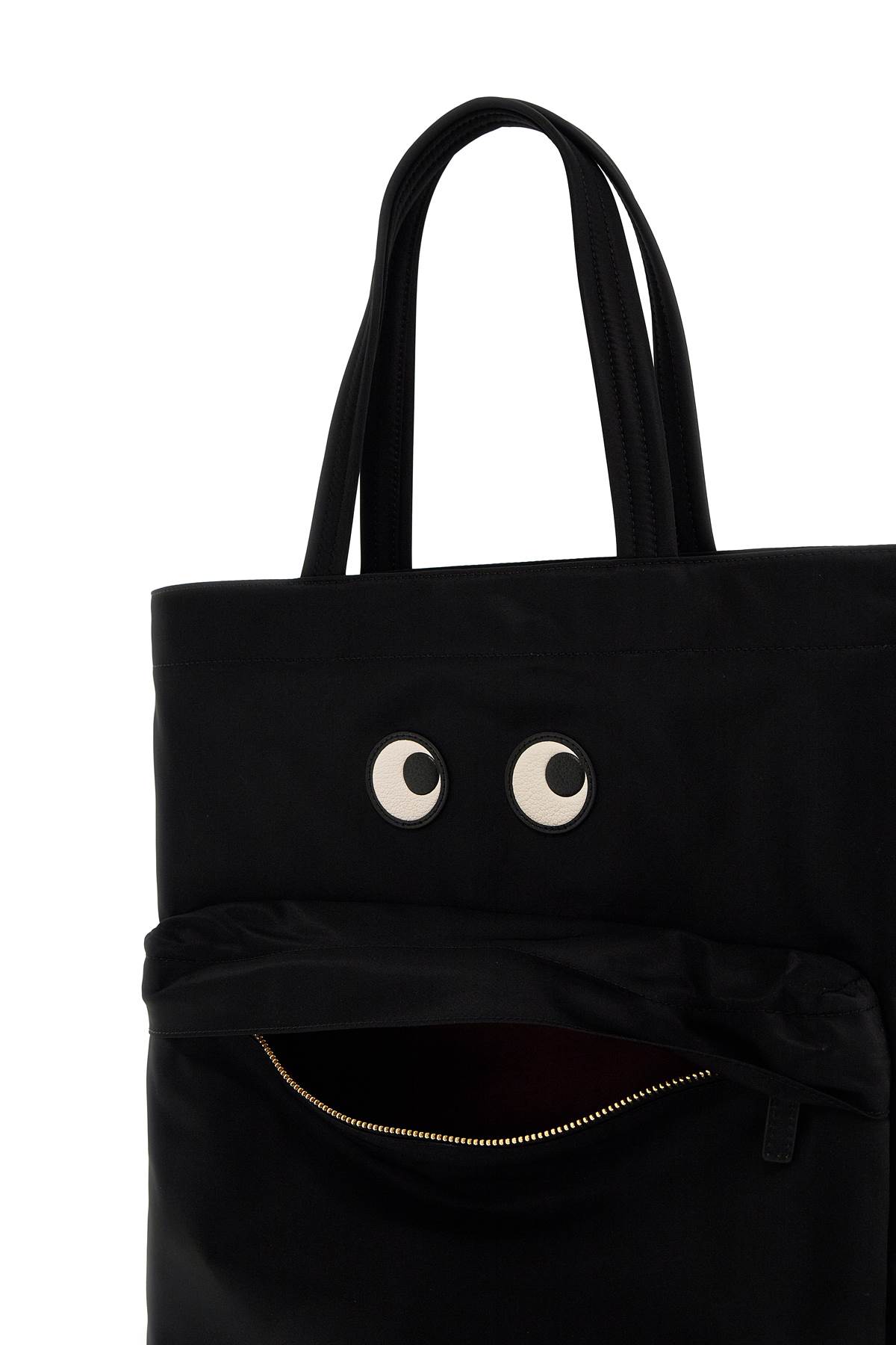 Shop Anya Hindmarch Eyes Tote Bag In Black (black)