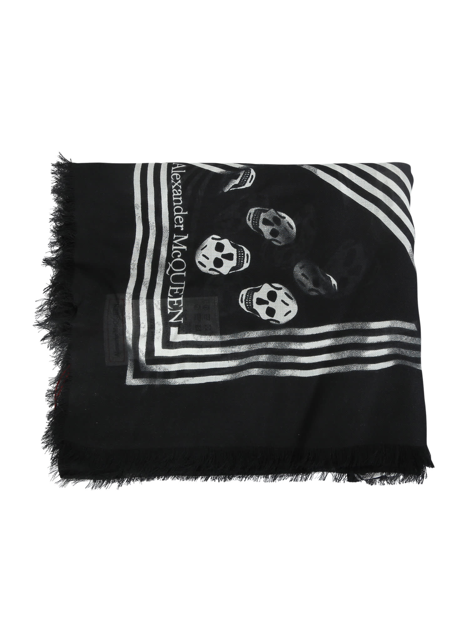 Alexander McQueen Biker Skull Scarf