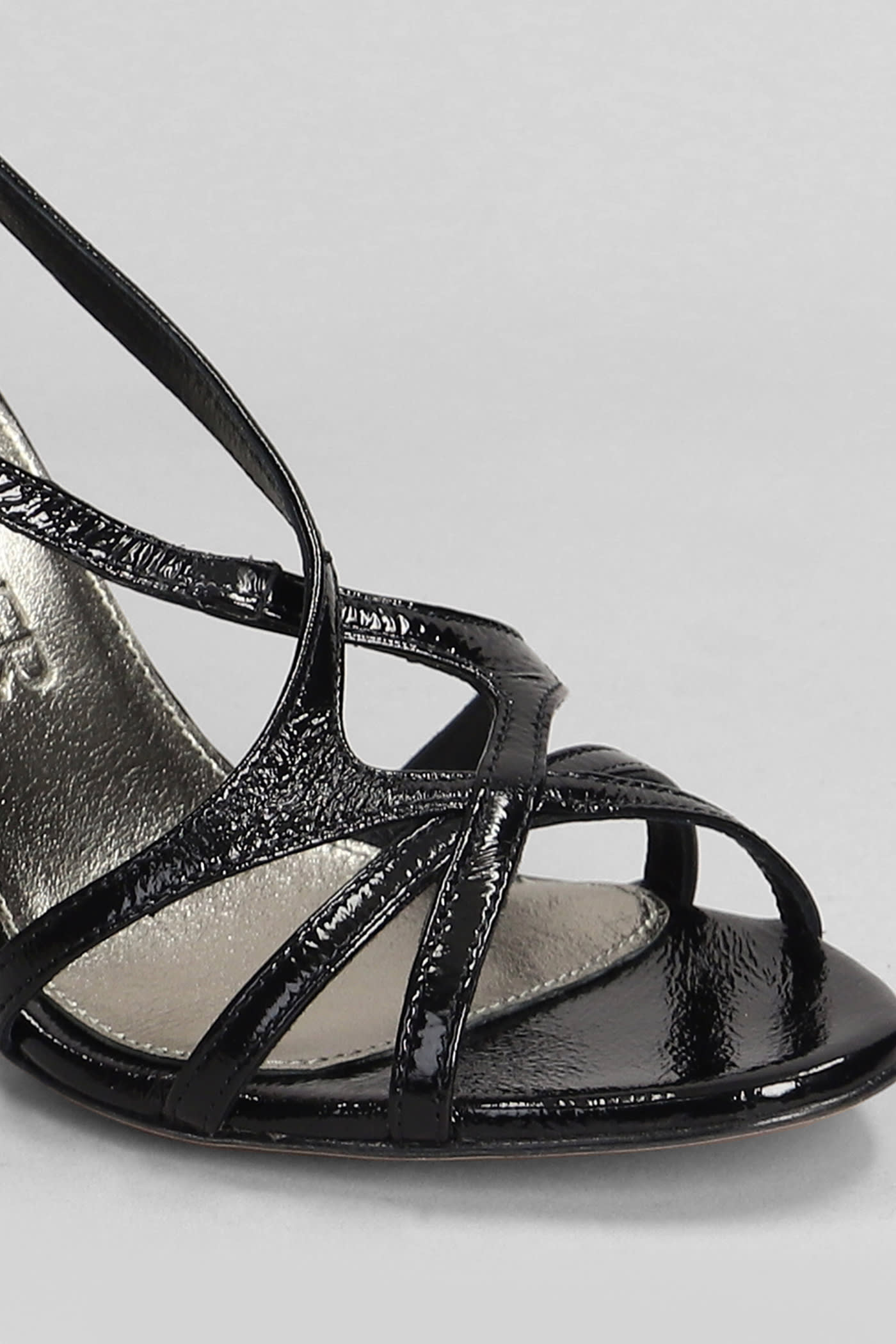 Shop The Seller Sandals In Black Leather